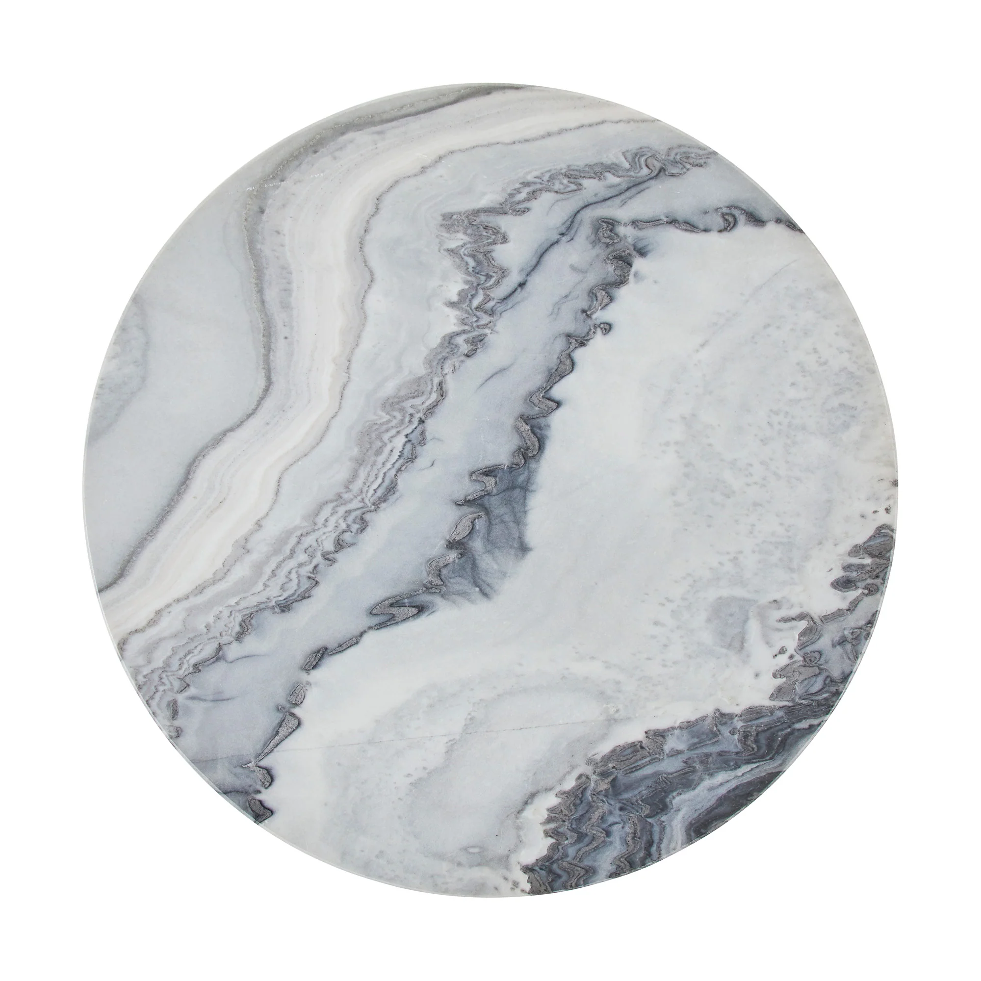 Fernando Marble and Metal Side Table Black - Image 11