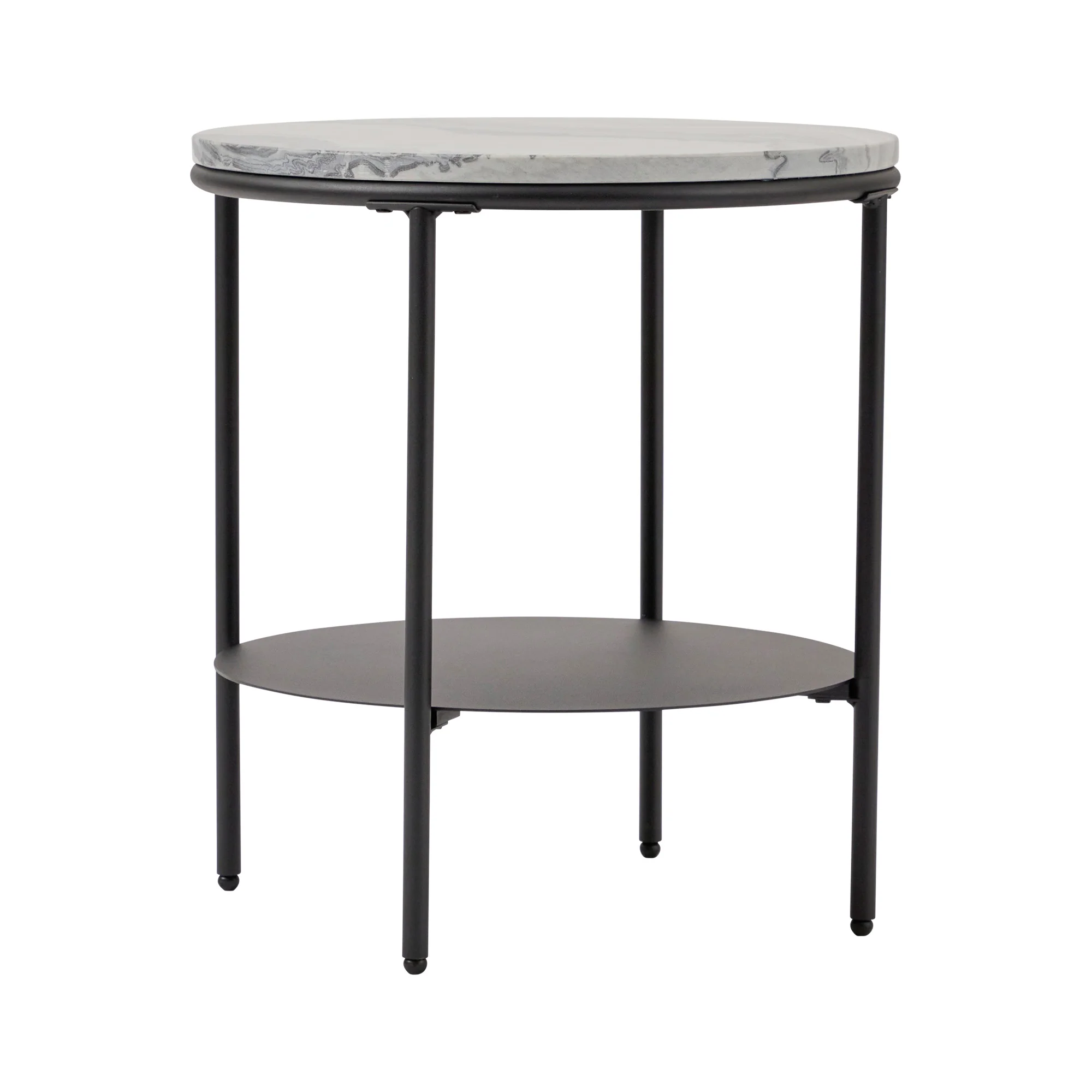 Fernando Marble and Metal Side Table Black - Image 13