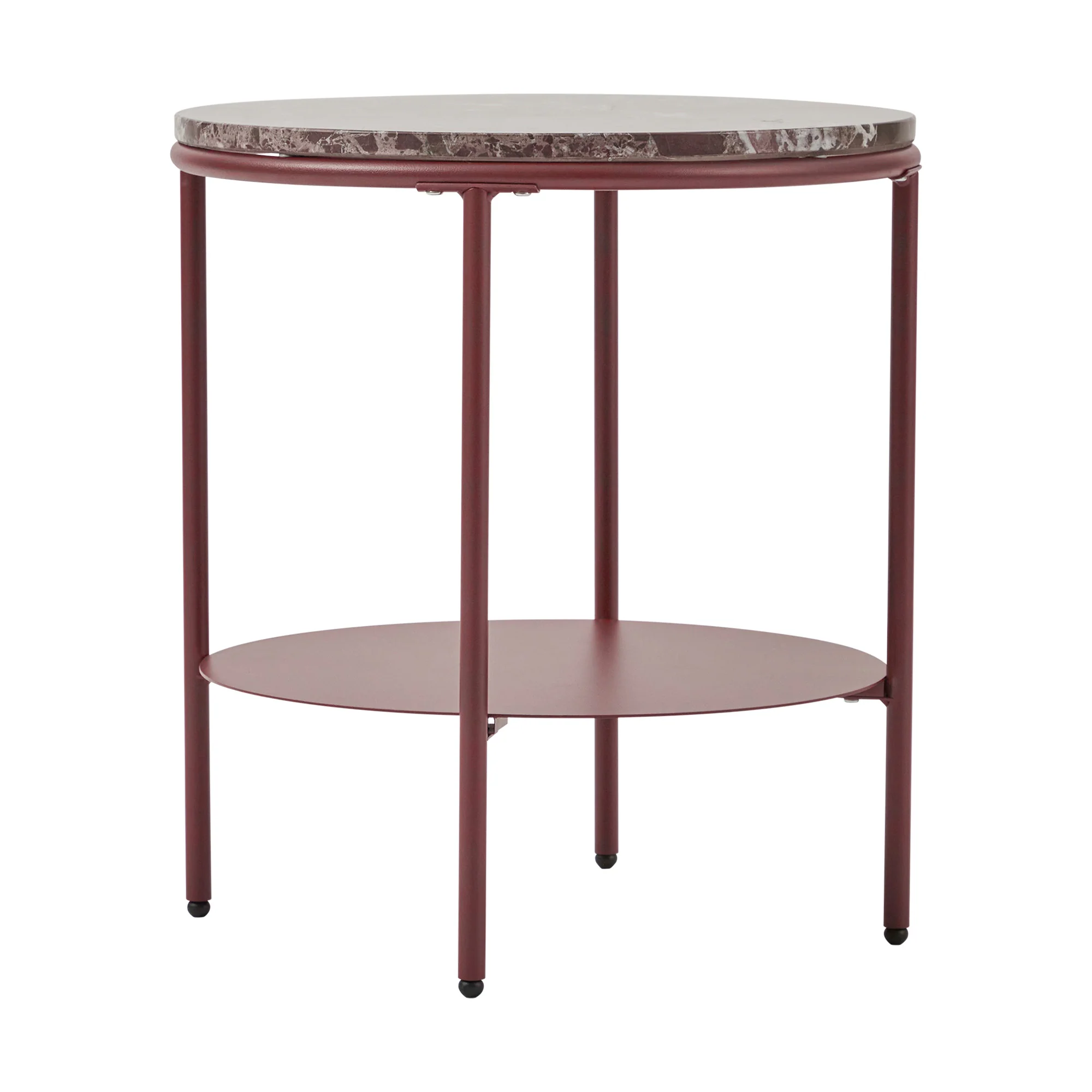 Fernando Marble and Metal Side Table Red - Image 13