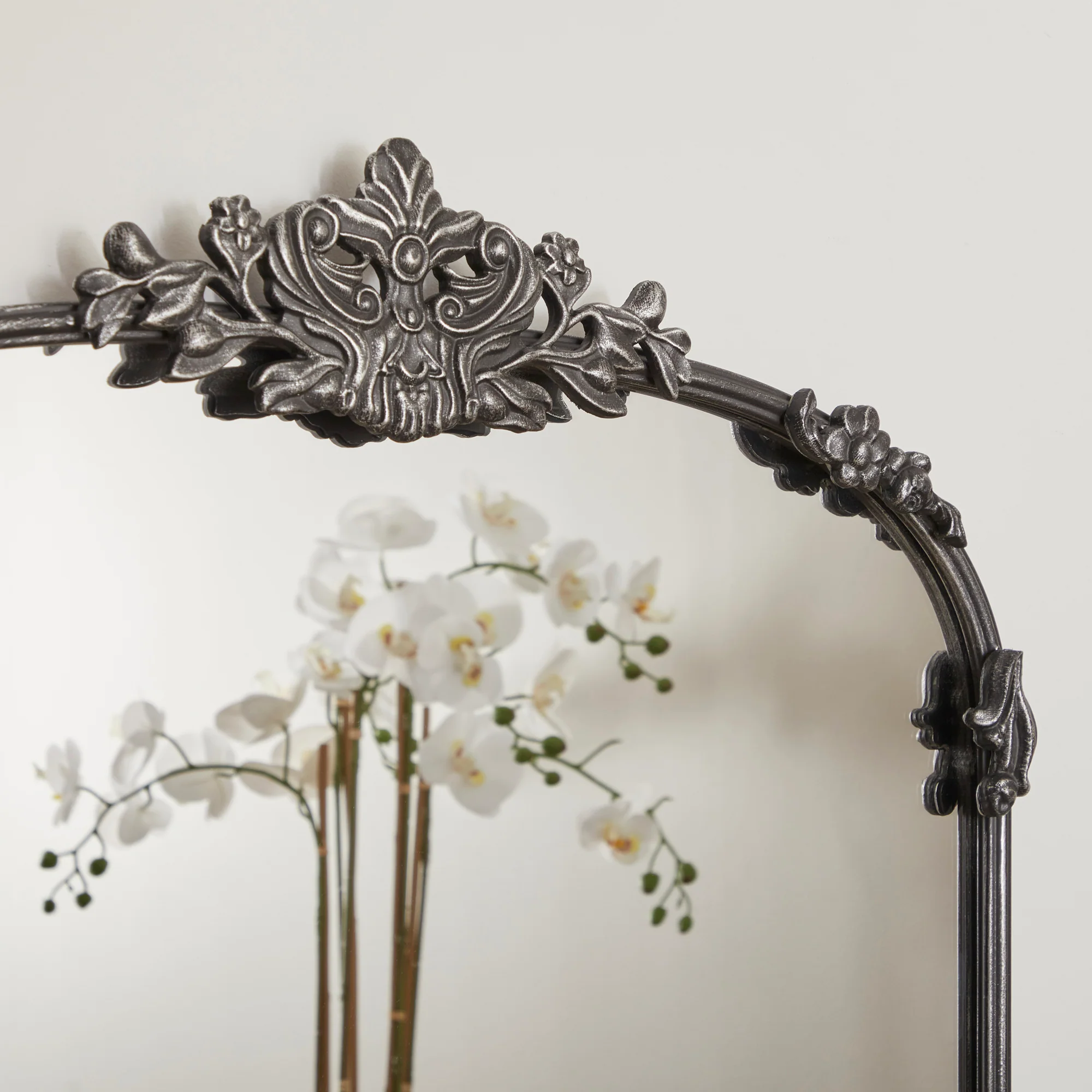 Florence 160cm Baroque Mirror Black - Image 5