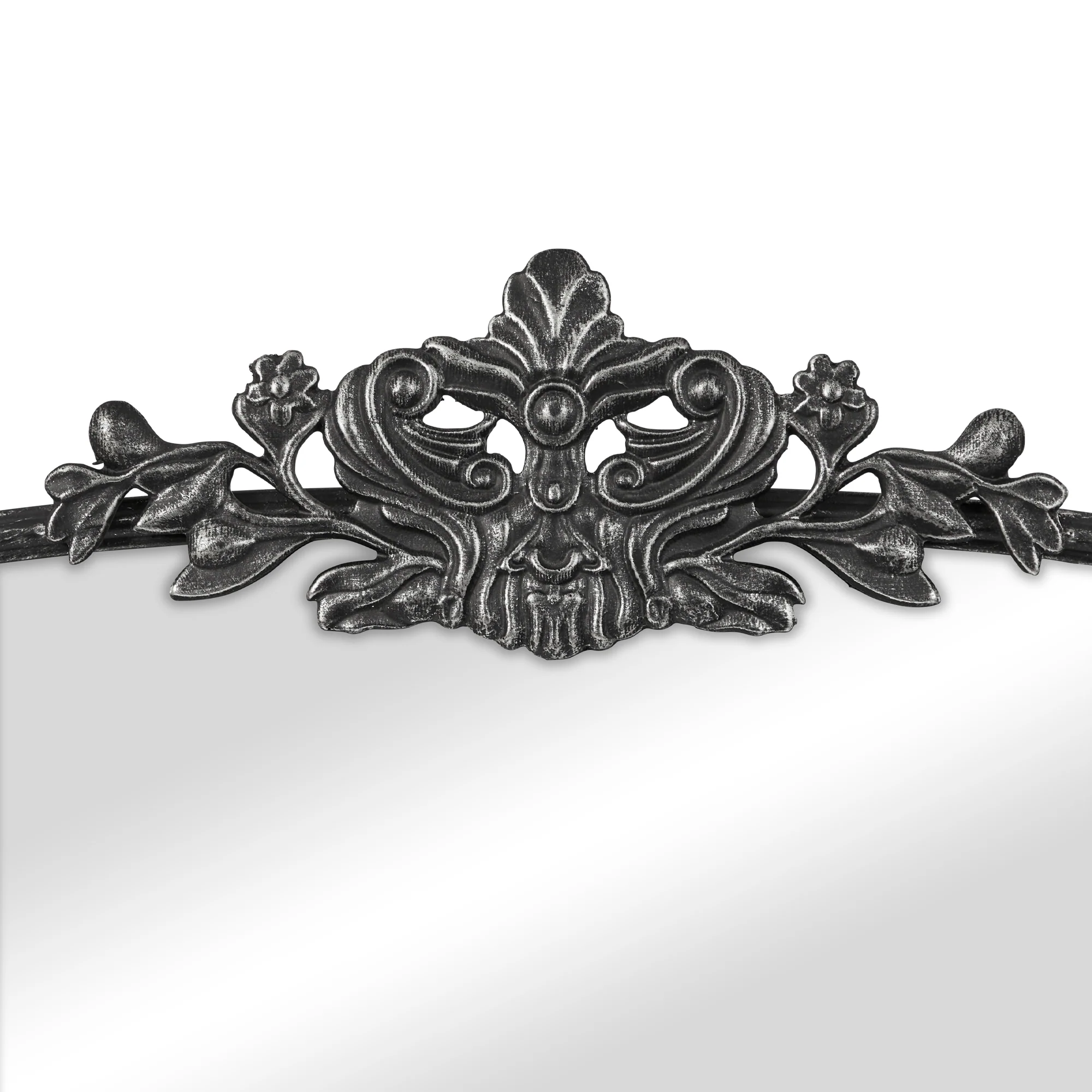 Florence 160cm Baroque Mirror Black - Image 8