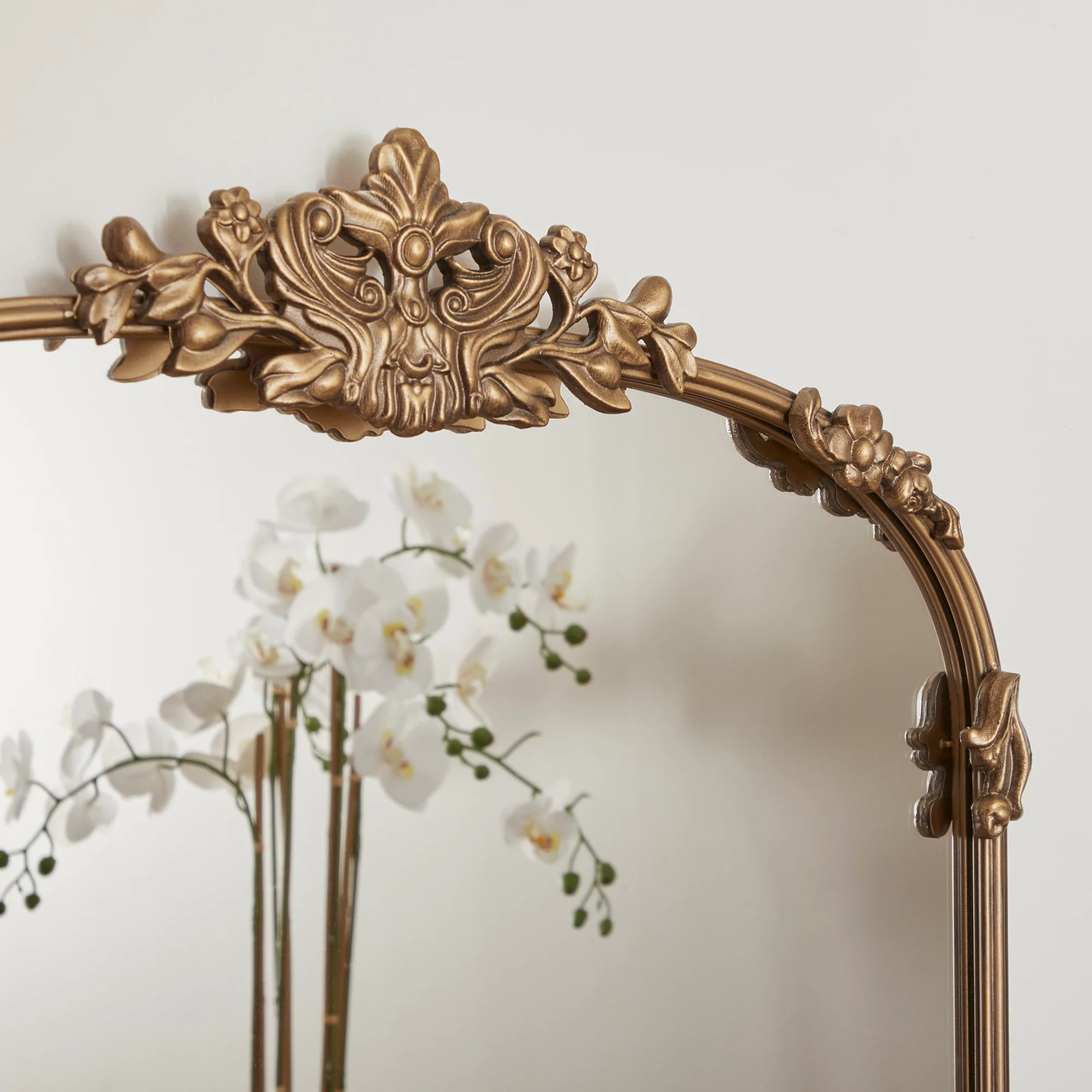 Florence 160cm Baroque Mirror Gold - Image 5
