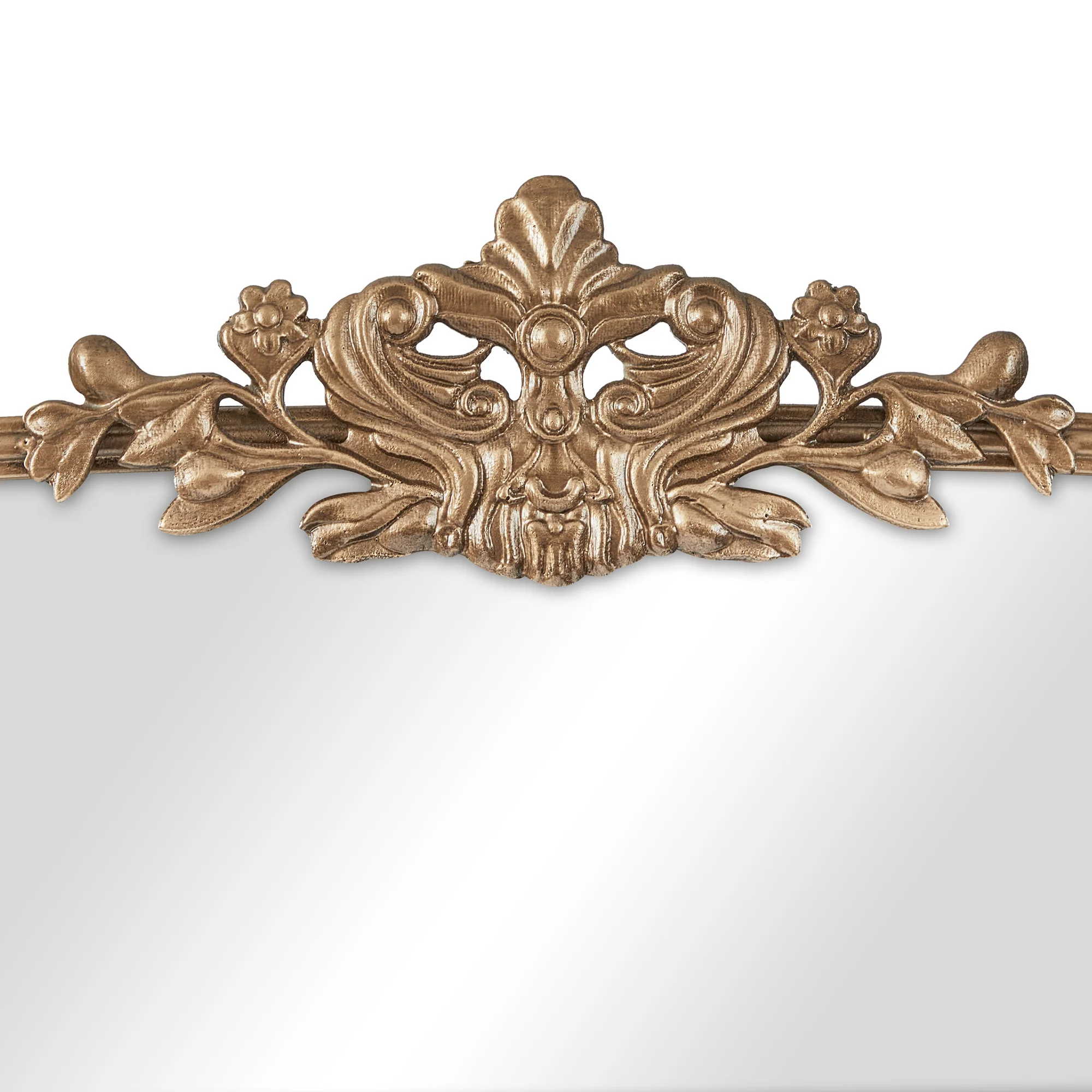Florence 100cm Baroque Mirror Gold - Image 11