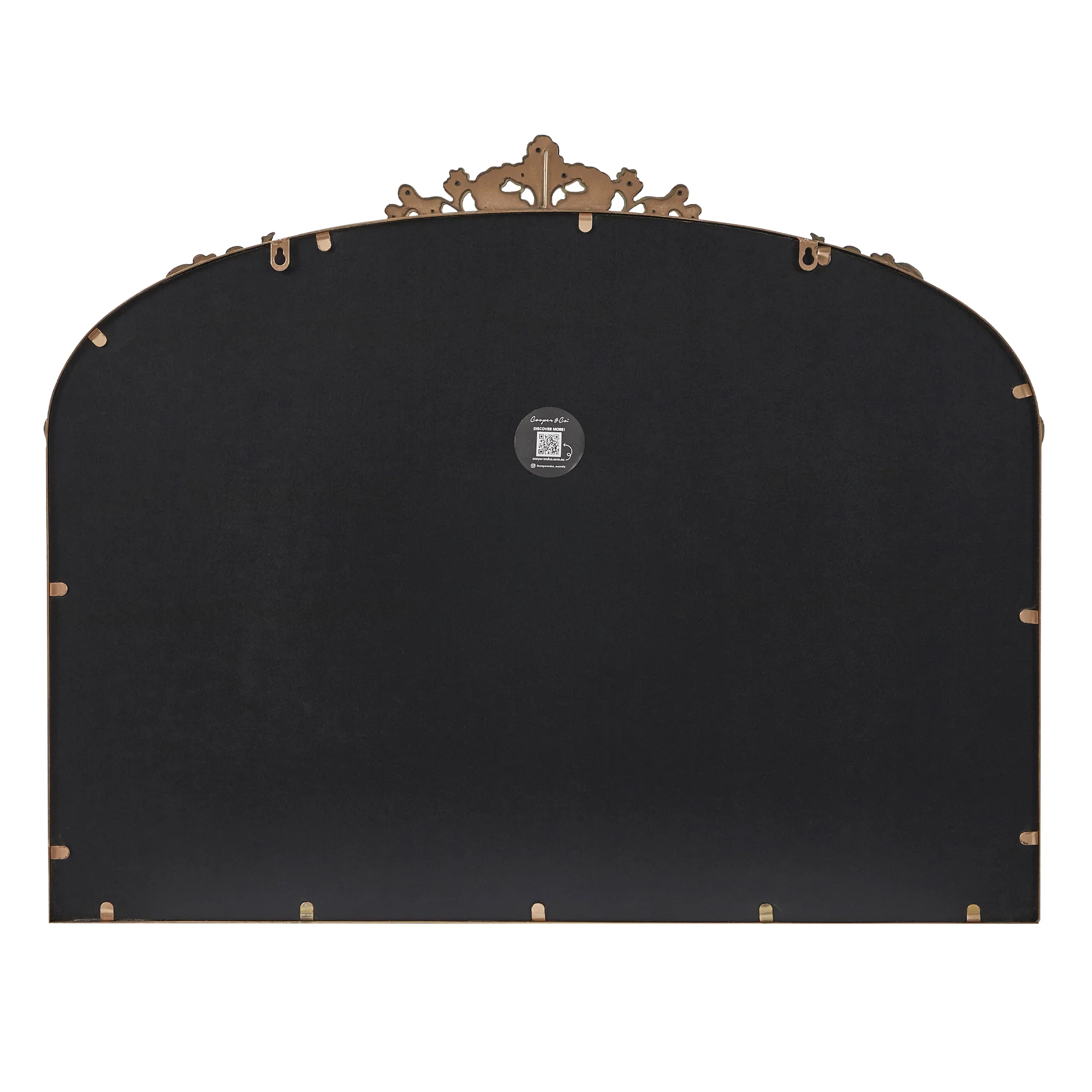 Florence 100cm Baroque Mirror Gold - Image 13