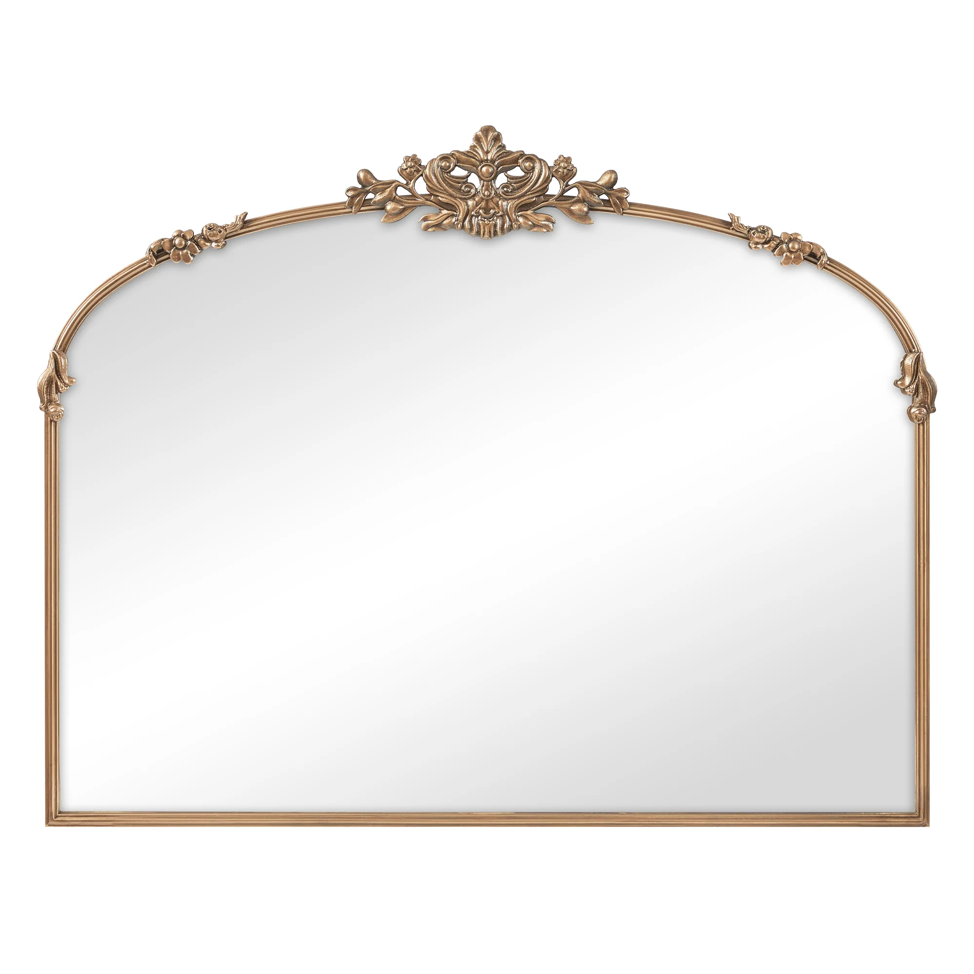 Florence 100cm Baroque Mirror Gold - Image 2