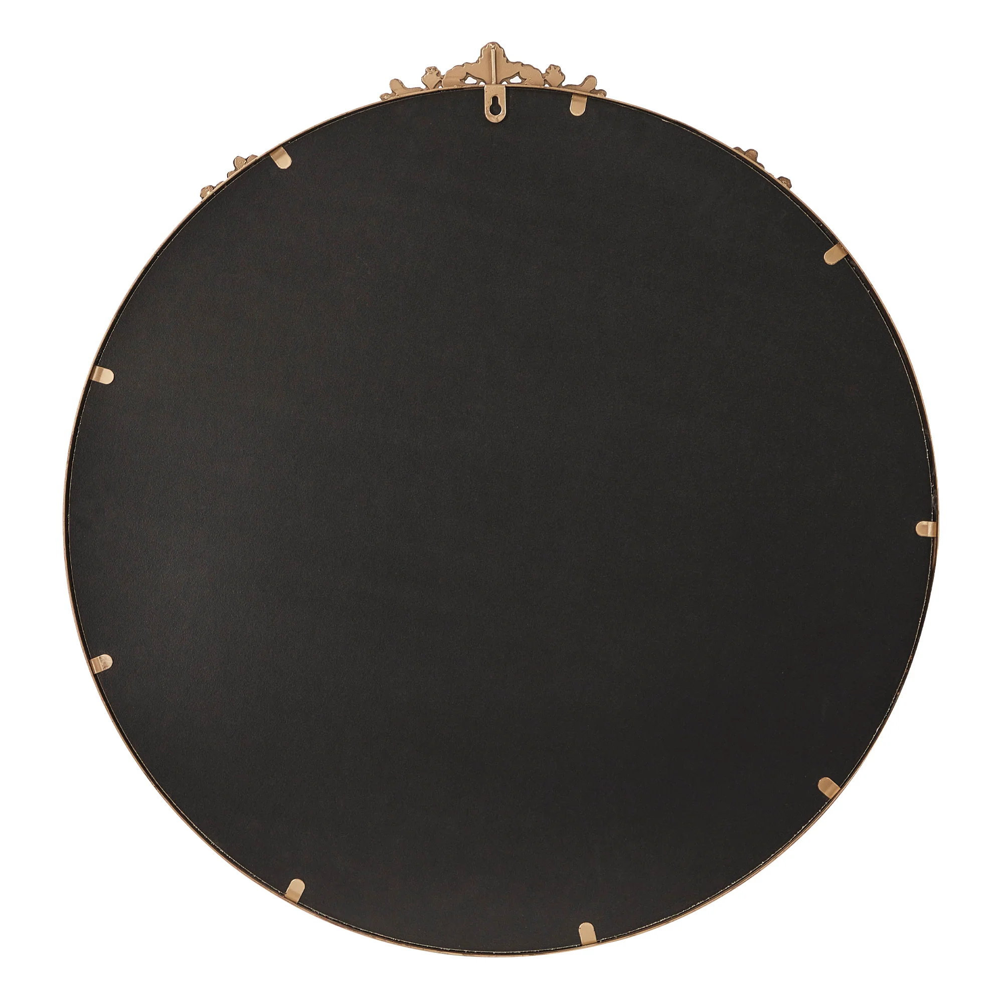 Florence 80cm Baroque Round Mirror Gold - Image 12