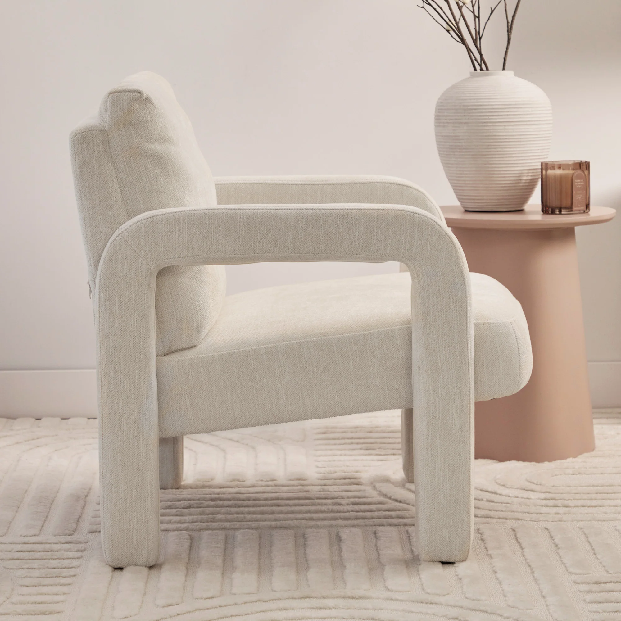 Foster Armchair Cream - Image 5