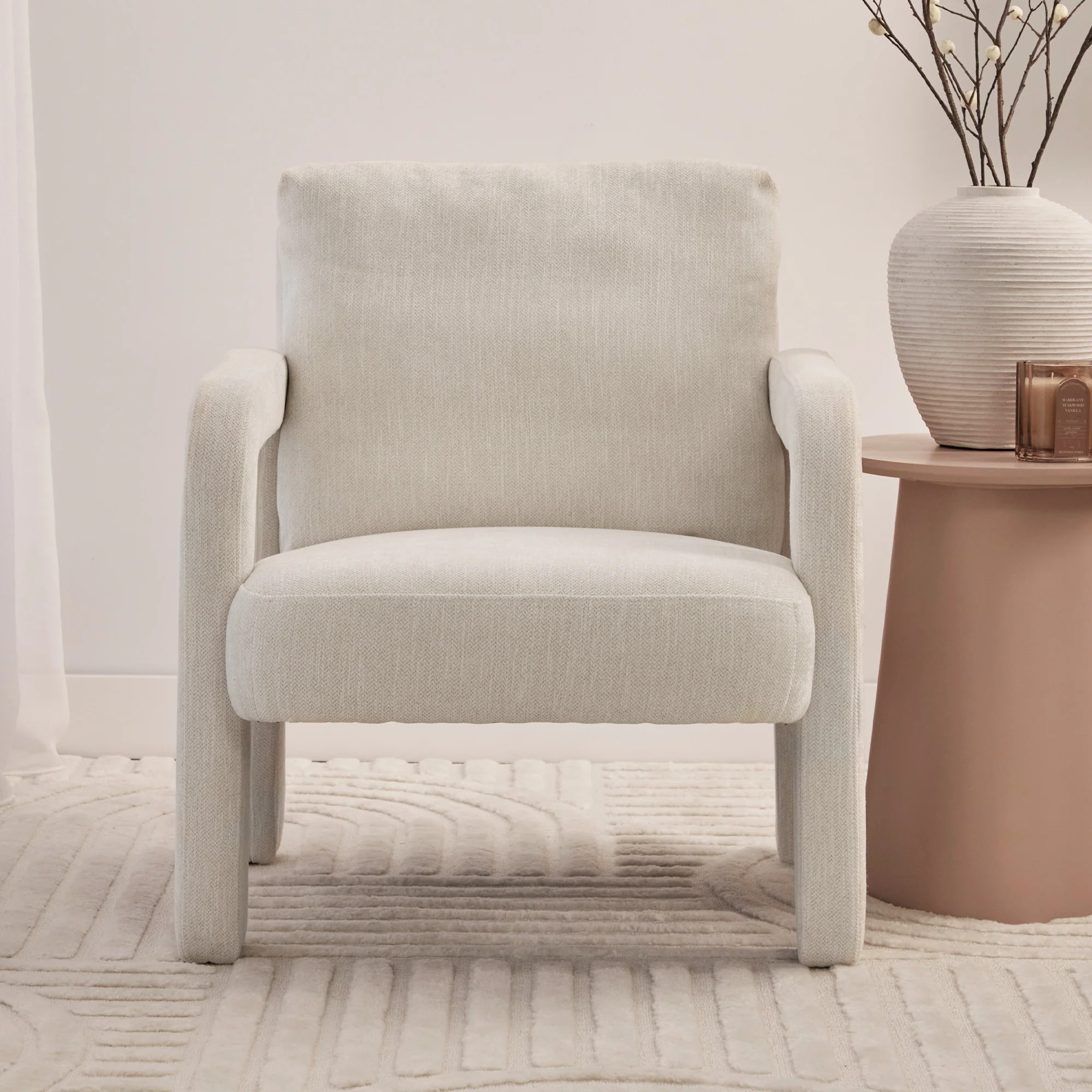Foster Armchair Cream - Image 8