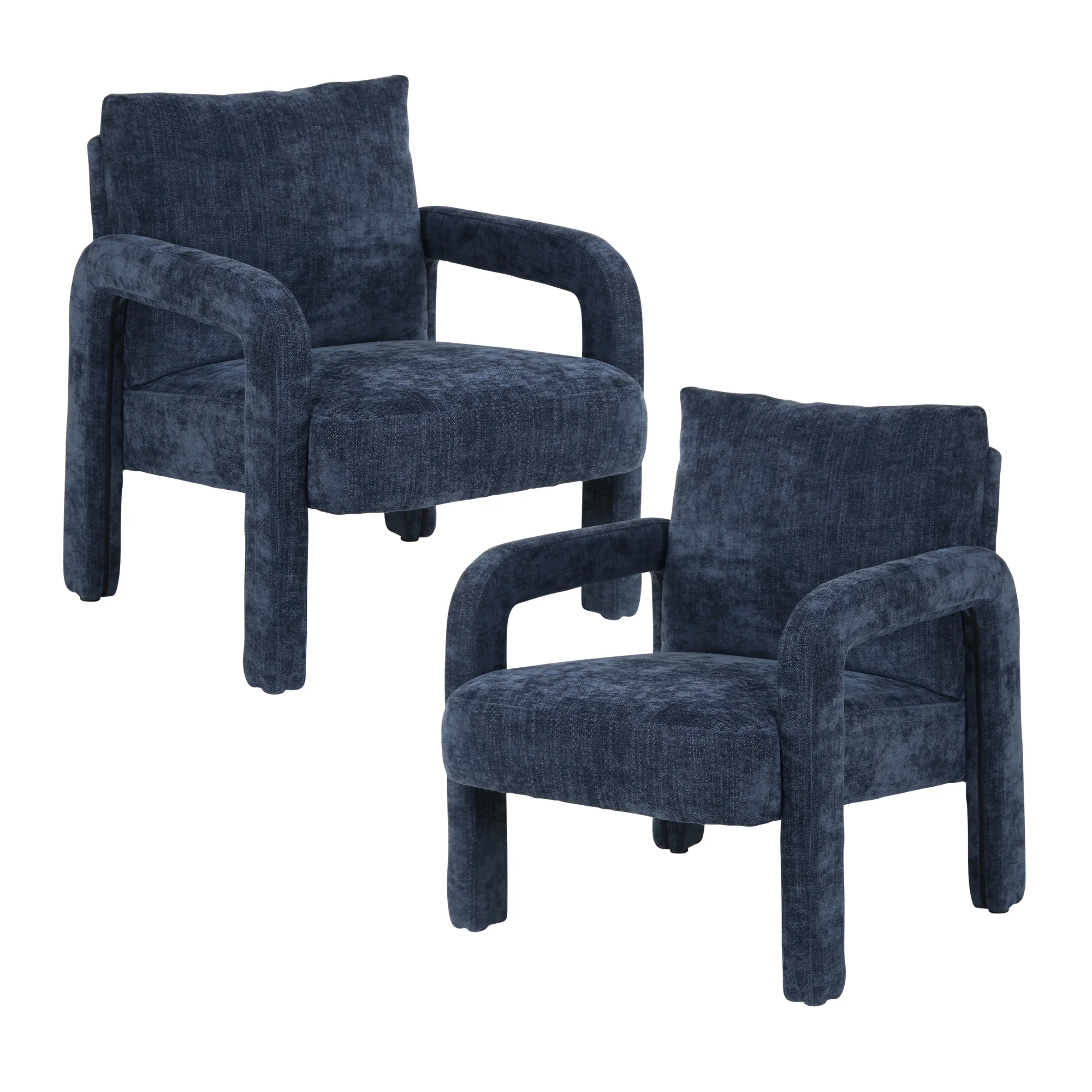 Foster Armchair Navy (Set of 2)
