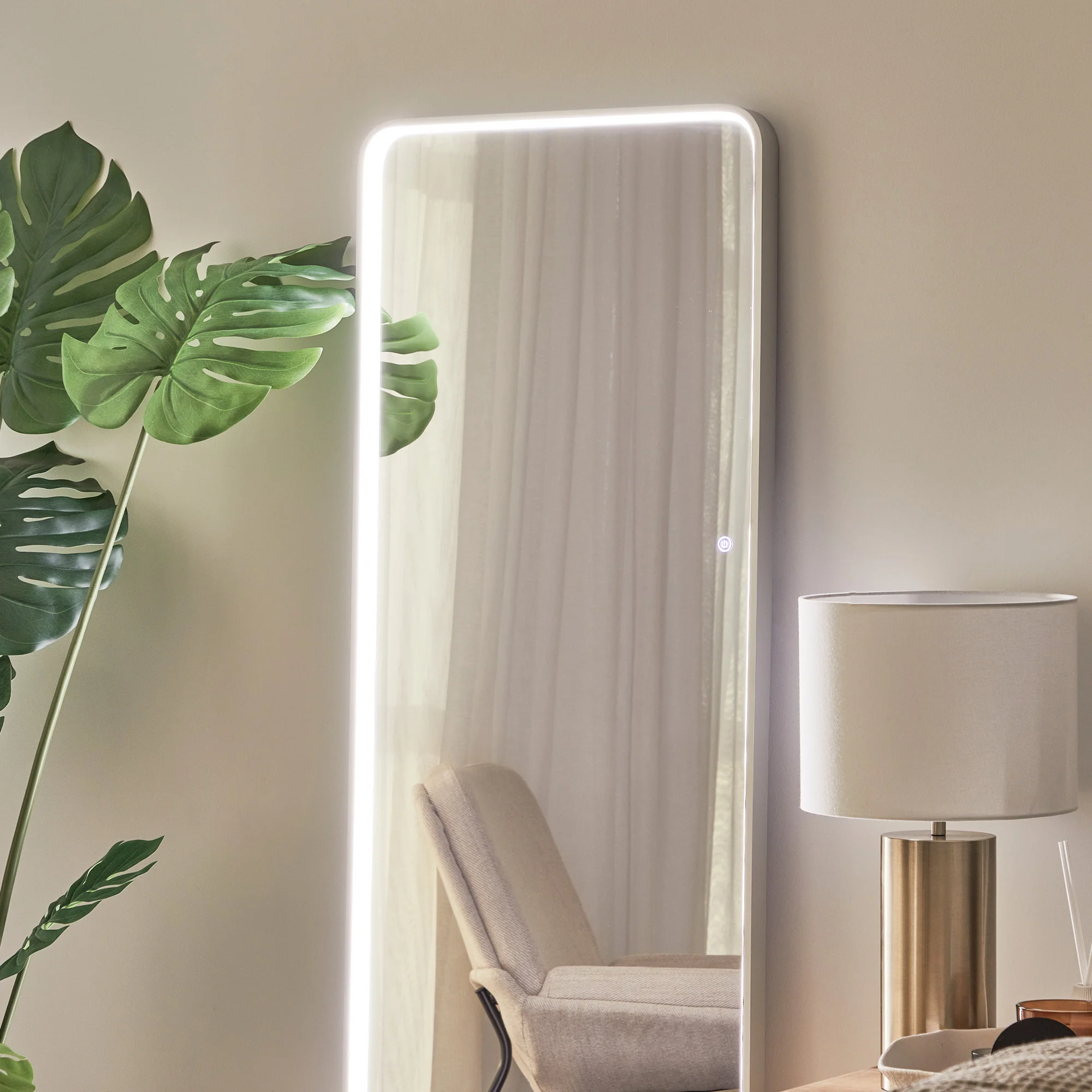 Front Illuminated 160cm LED Standing Mirror - Image 14