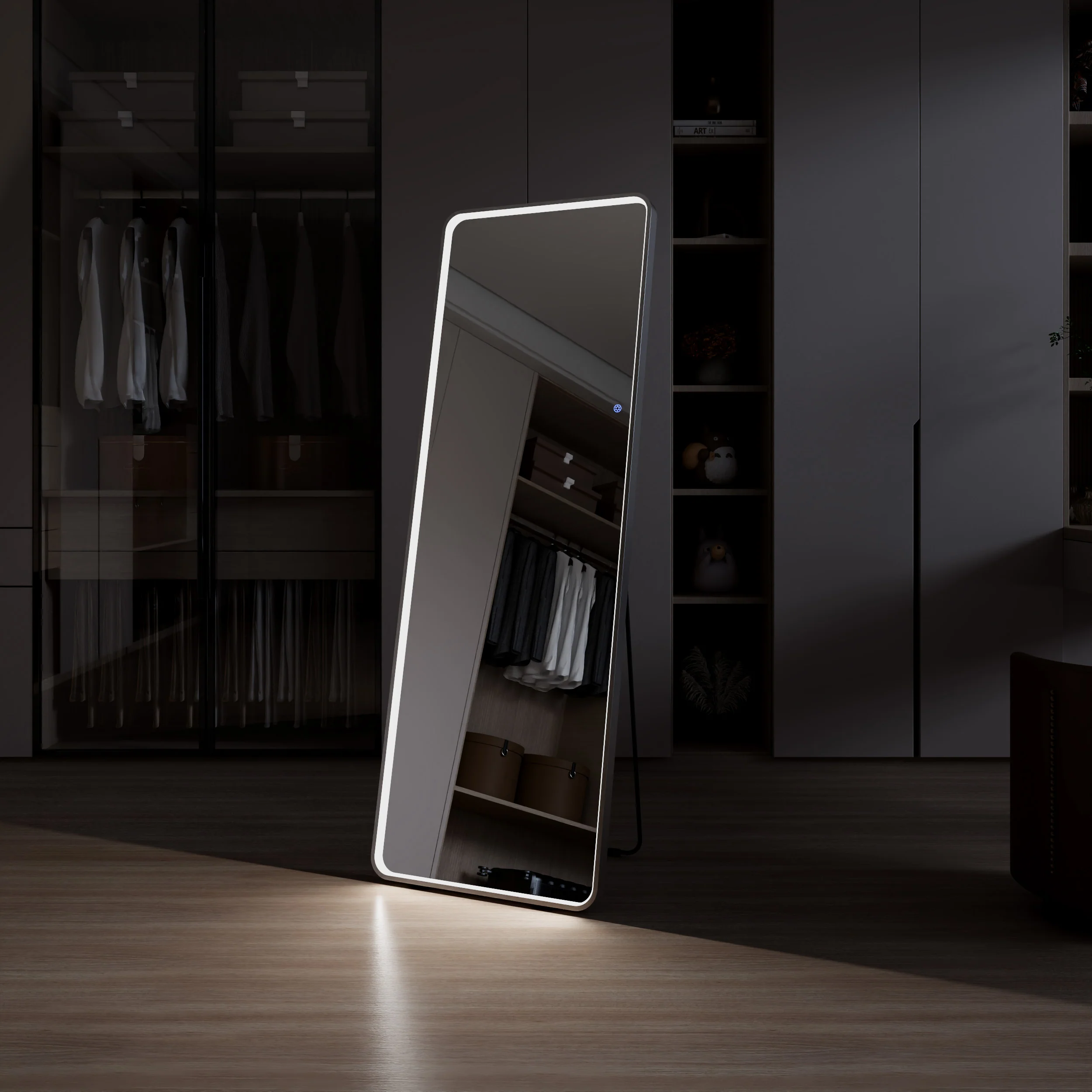 Front Illuminated 160cm LED Standing Mirror - Image 7