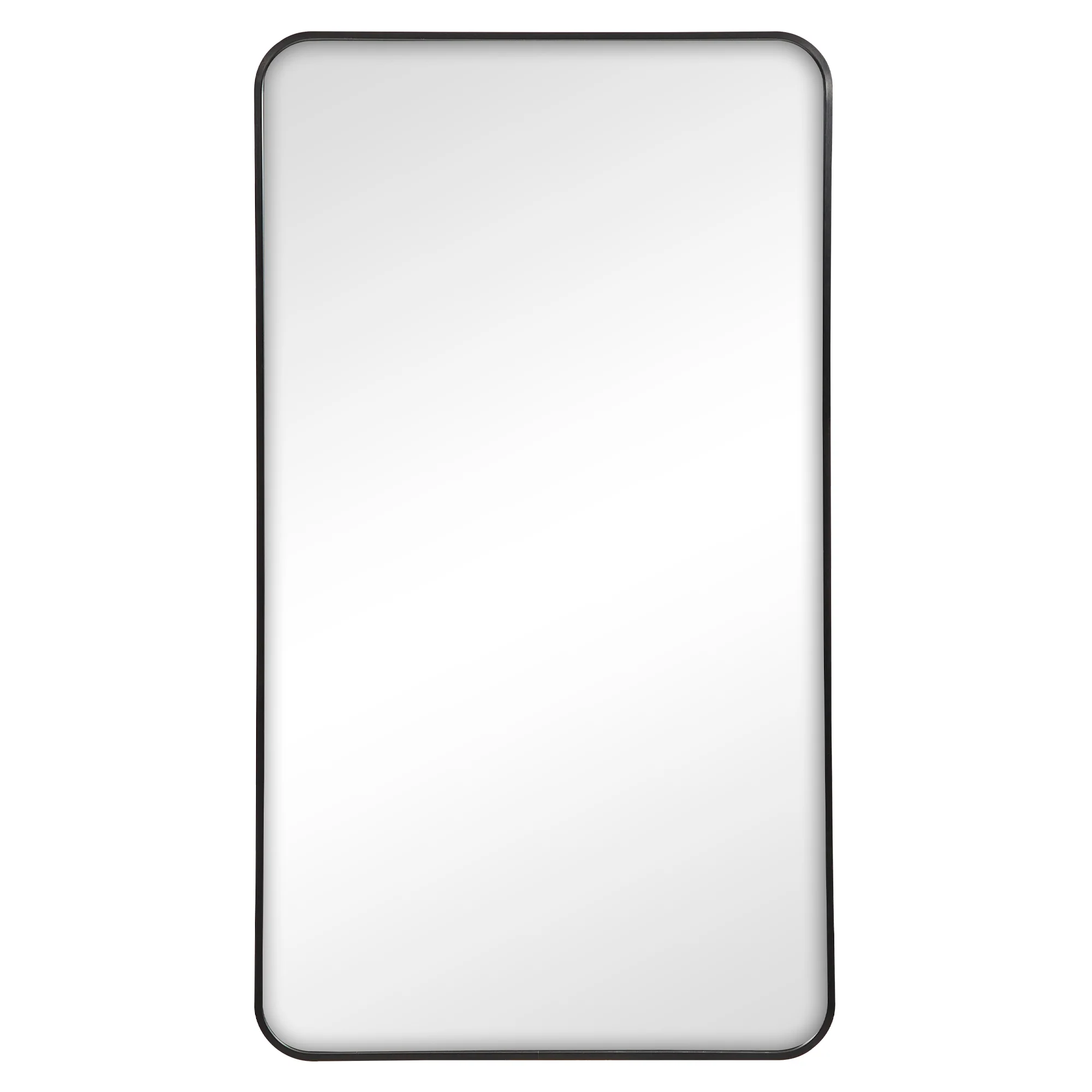Gia 100cm Rounded Rectangle Mirror Black - Image 2