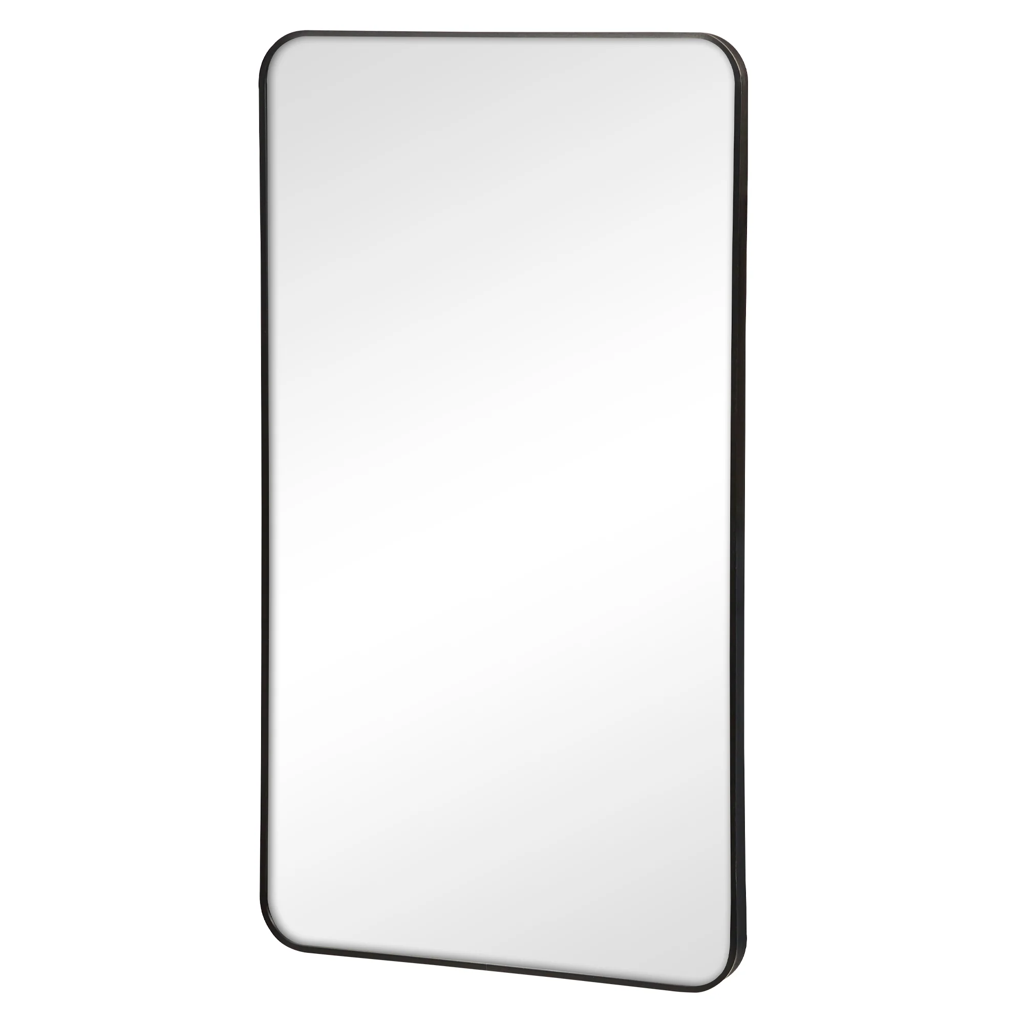Gia 100cm Rounded Rectangle Mirror Black - Image 5