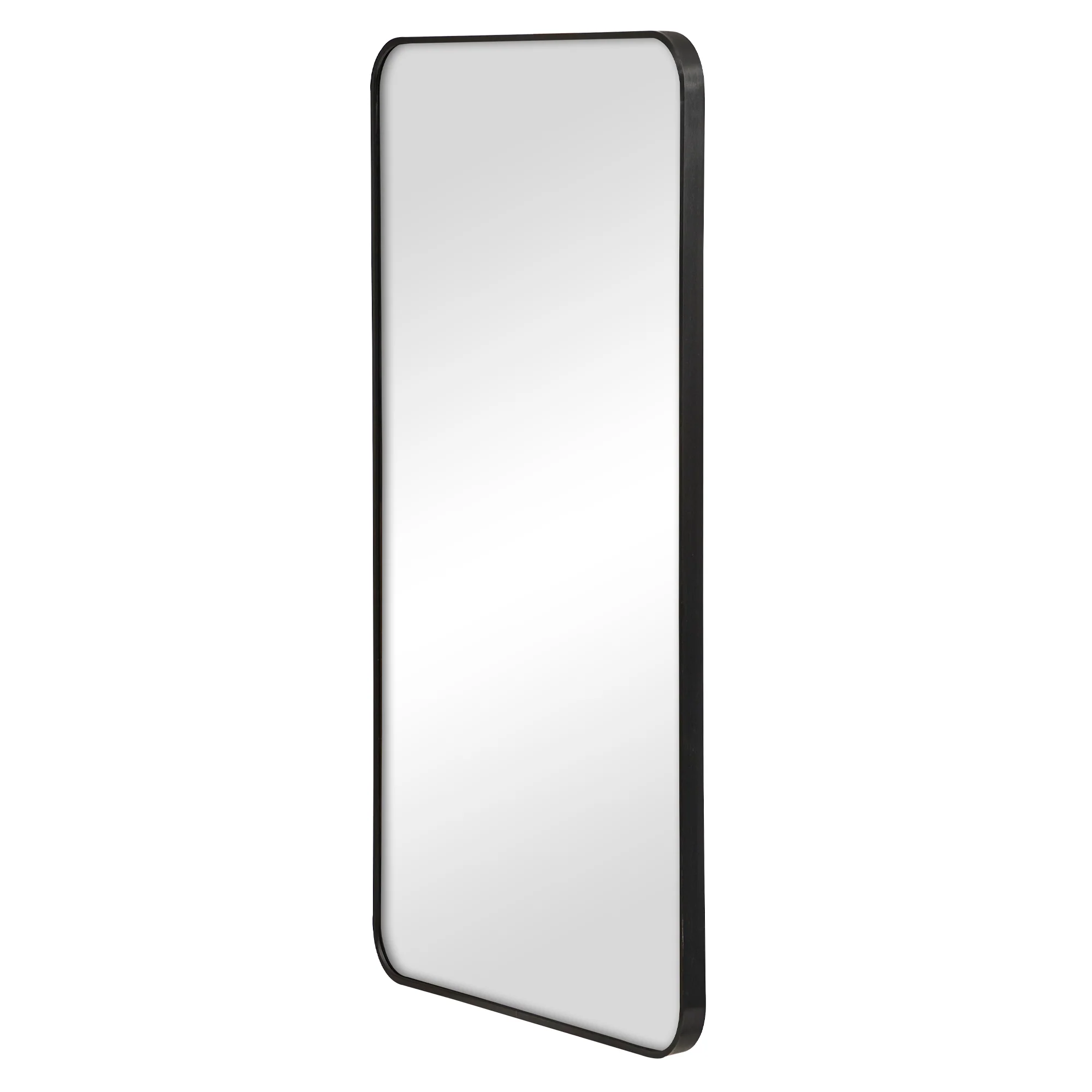 Gia 100cm Rounded Rectangle Mirror Black - Image 6