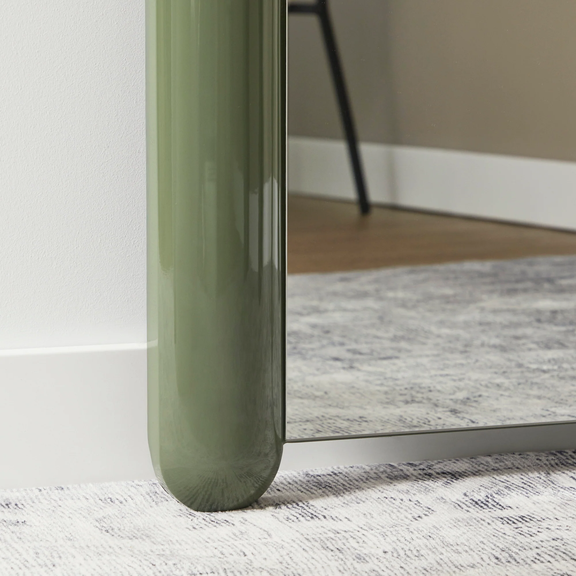 Gigi 180cm Gloss Arch Mirror Green - Image 5