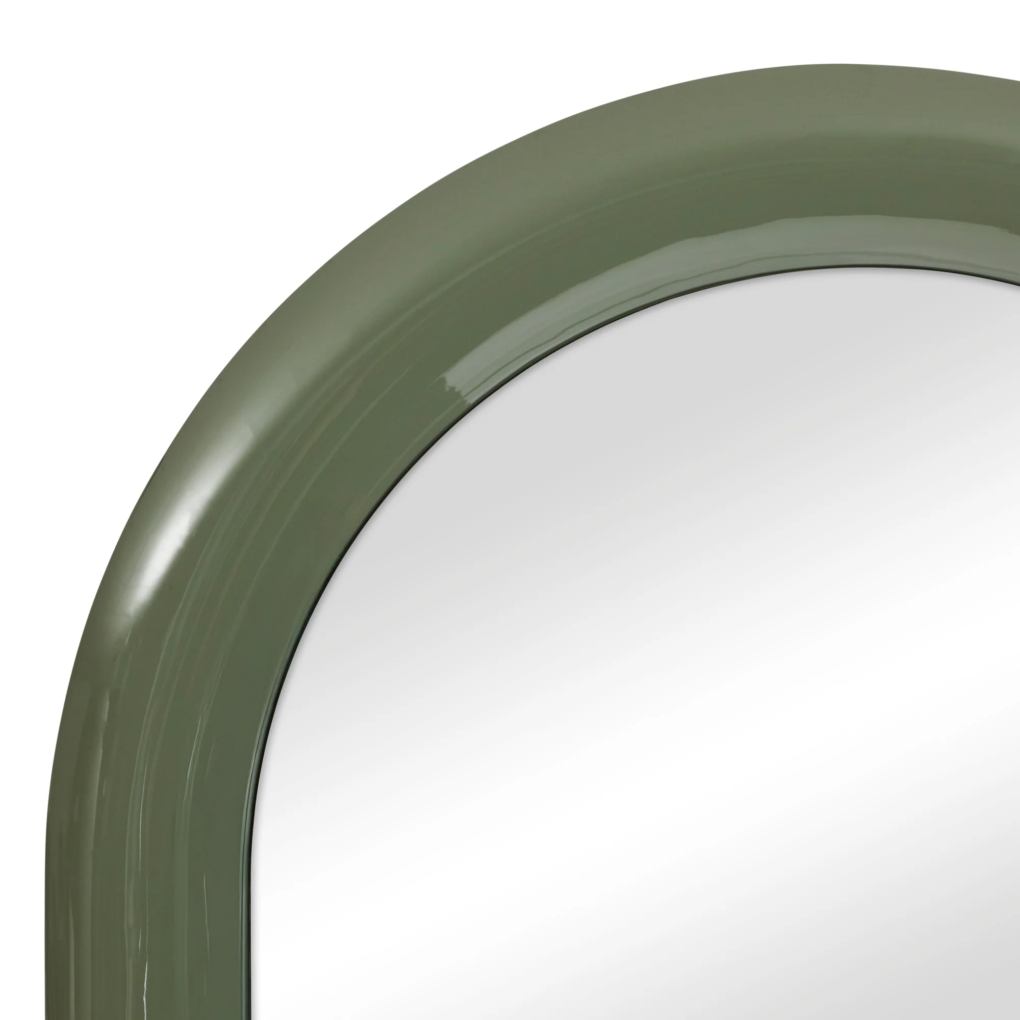 Gigi 180cm Gloss Arch Mirror Green - Image 9