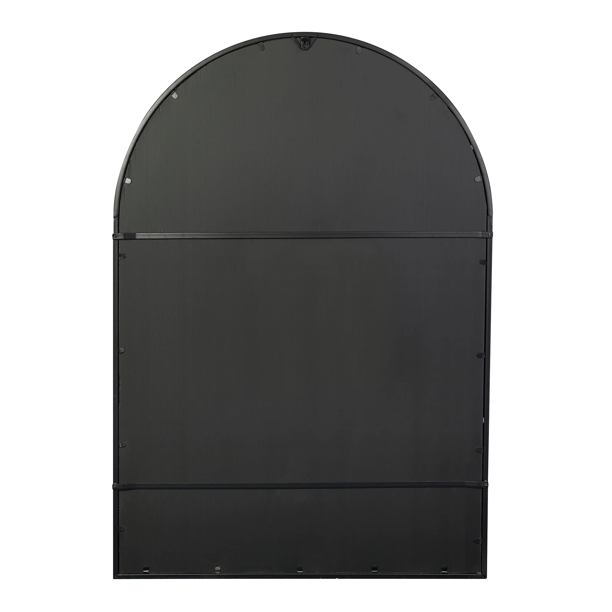 Grace 135cm Large Arch Iron Indoor Outdoor Mirror Black - Image 7