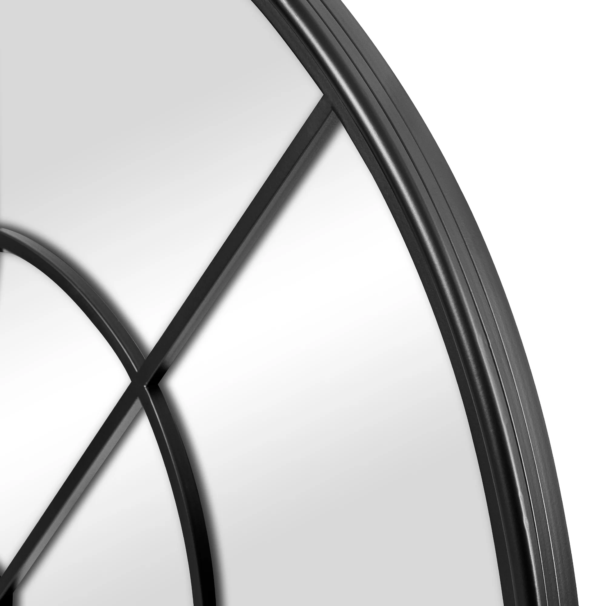 Grace 172cm Arch Iron Mirror Black - Image 8