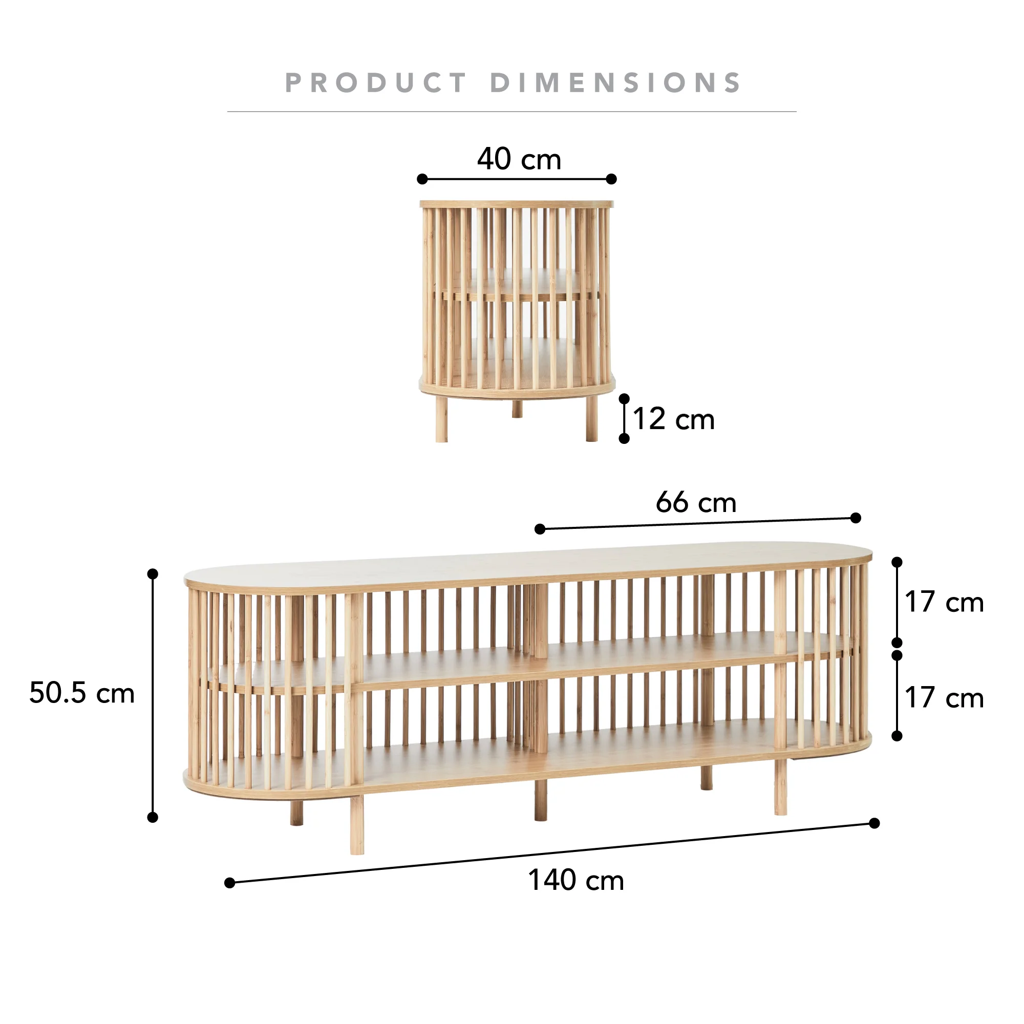 Halo Entertainment Unit Natural (140cm) - Image 3