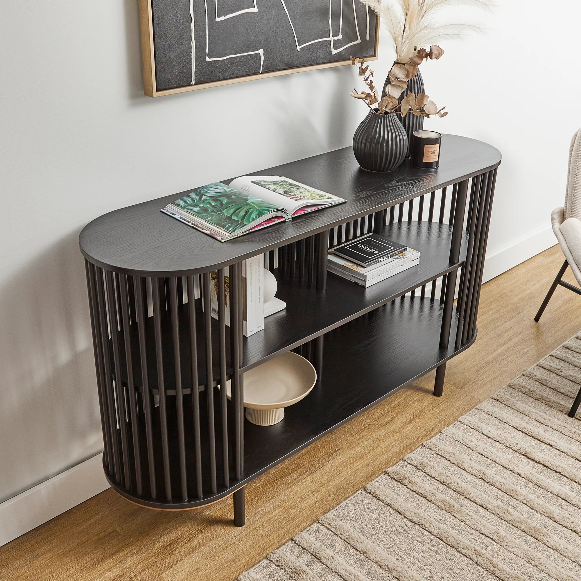 Halo Sideboard Black (140cm) - Image 6