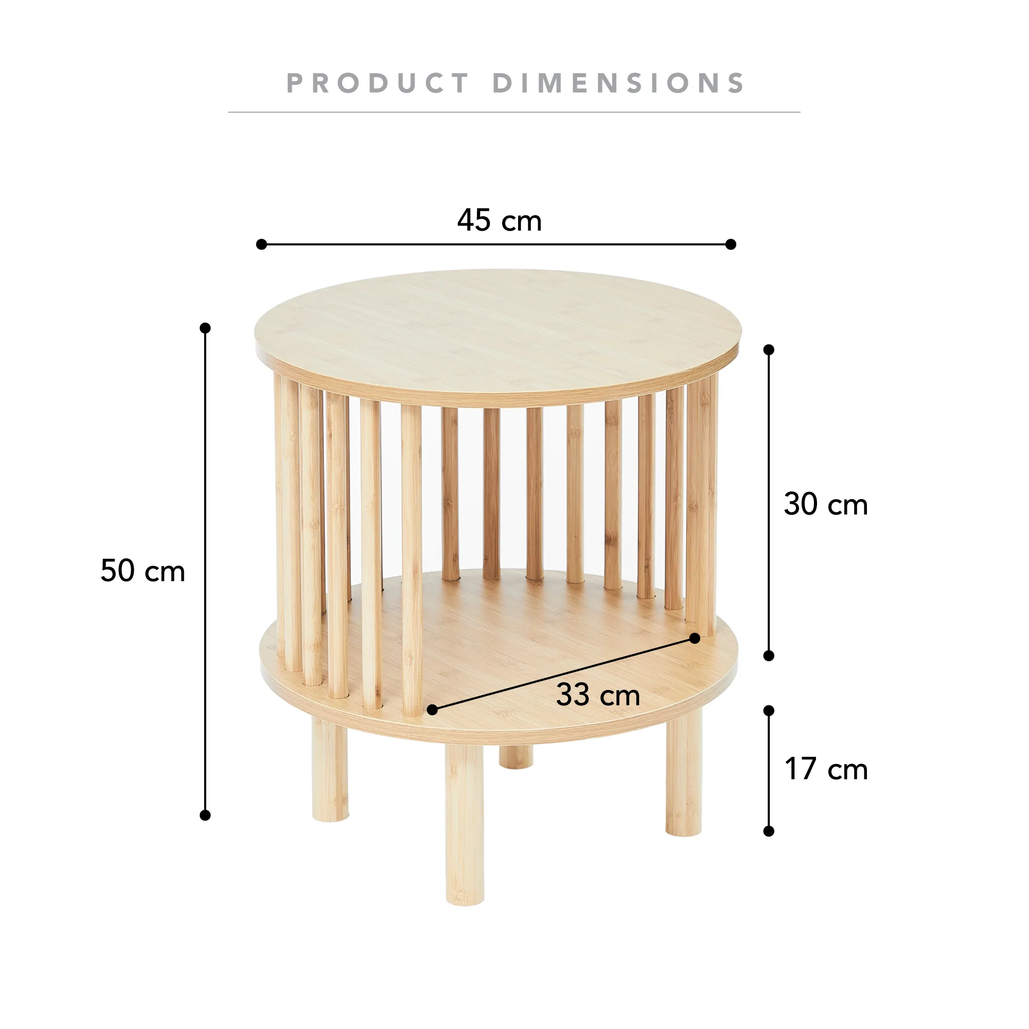 Halo Side Table Natural - Image 3
