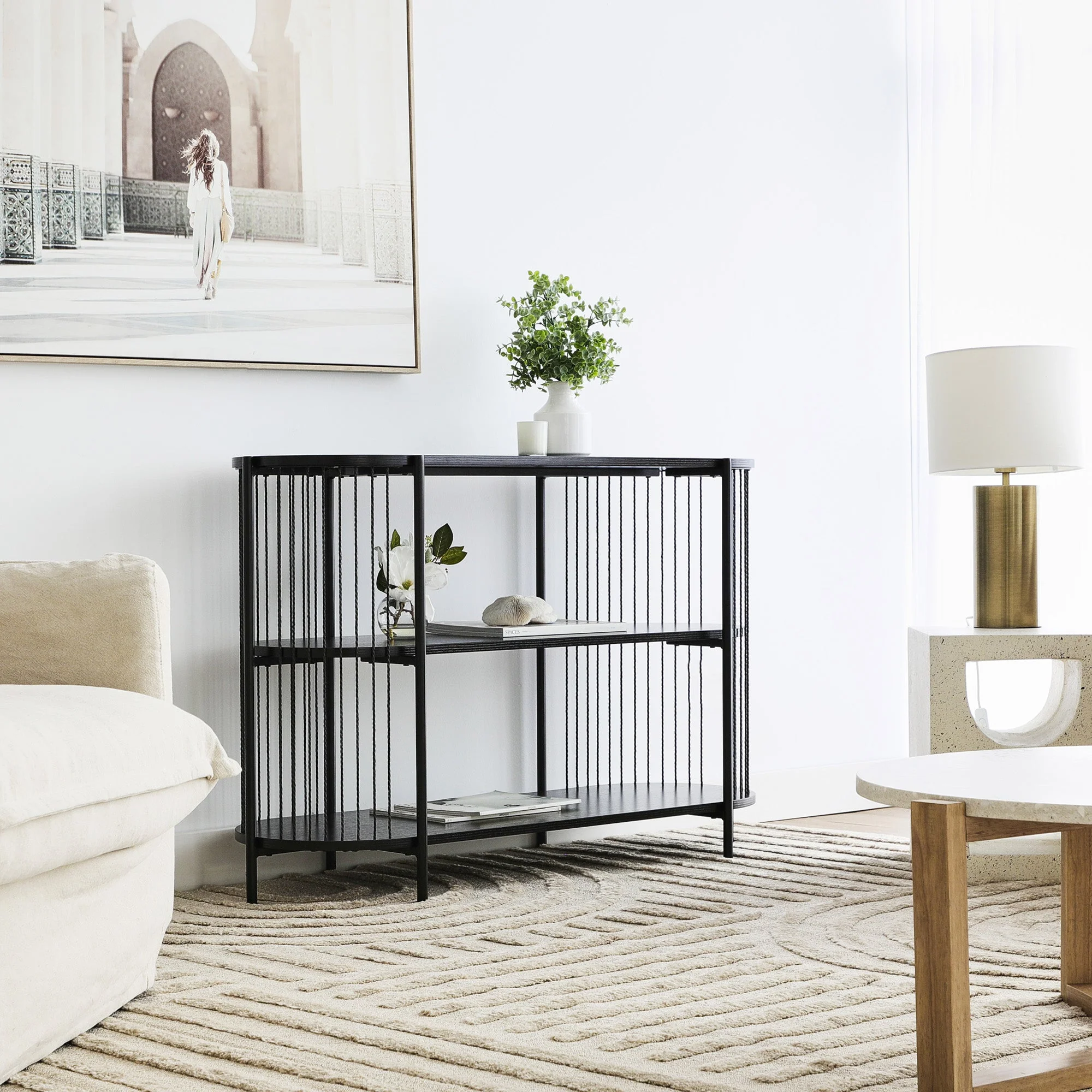 Harbour Sideboard Black (124cm) - Image 4