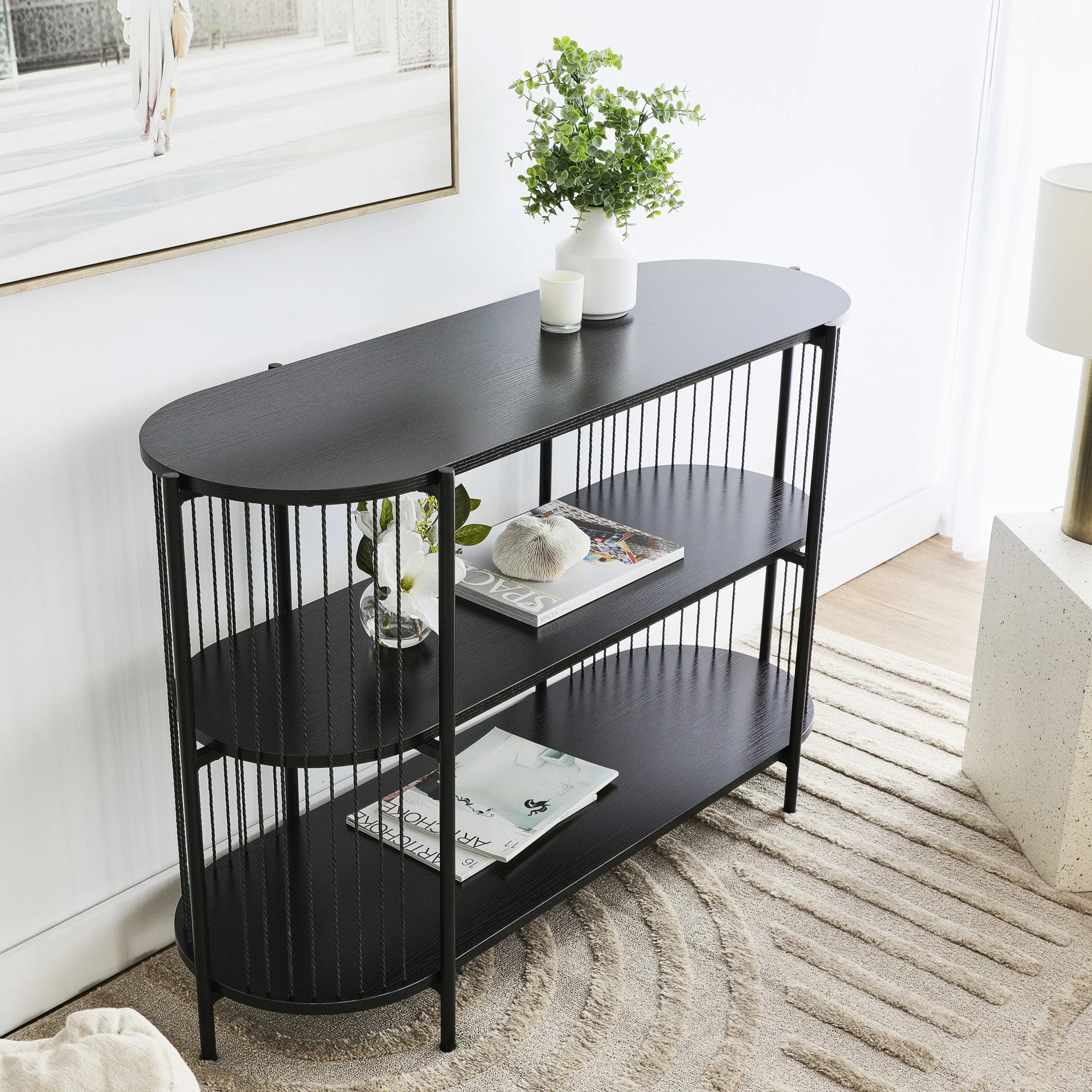 Harbour Sideboard Black (124cm) - Image 6