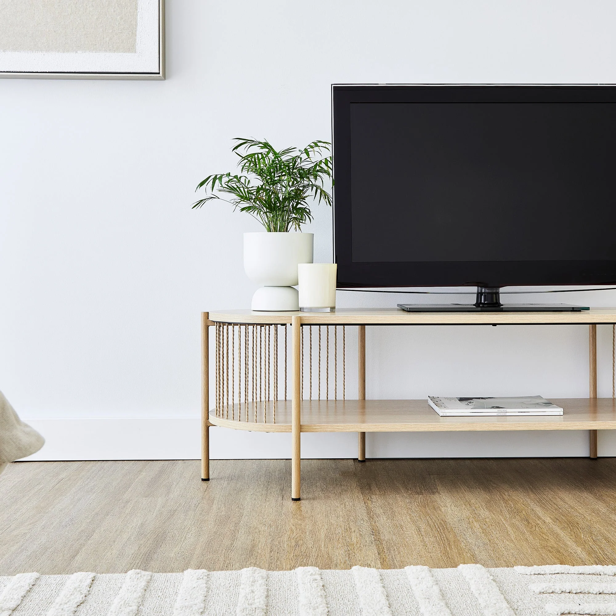 Harbour Entertainment Unit Natural (144cm) - Image 4