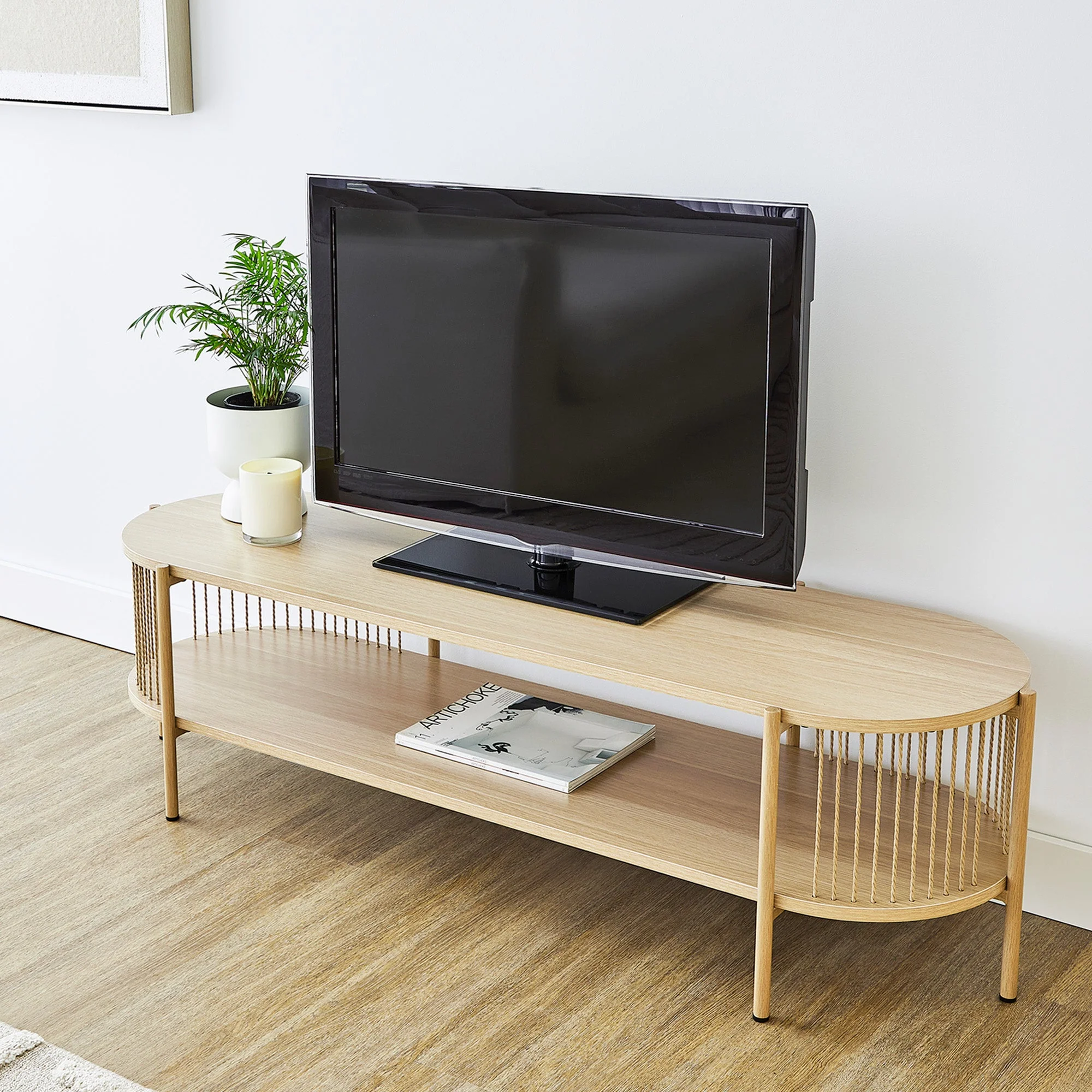 Harbour Entertainment Unit Natural (144cm) - Image 7