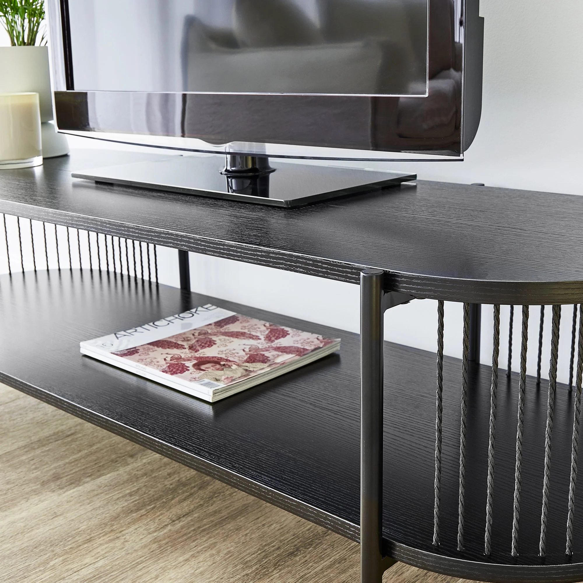 Harbour Entertainment Unit Black (144cm) - Image 6