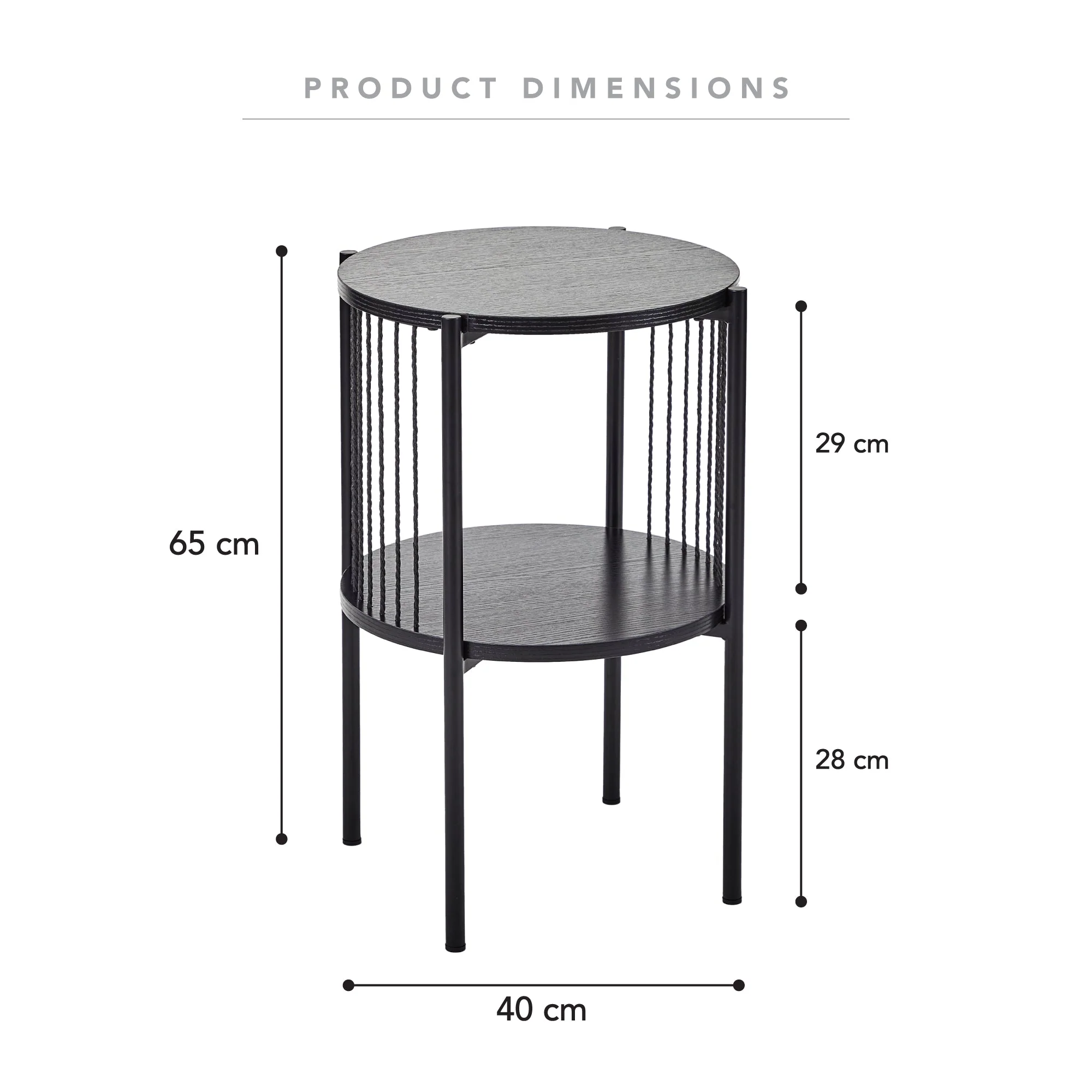 Harbour Side Table Black - Image 3