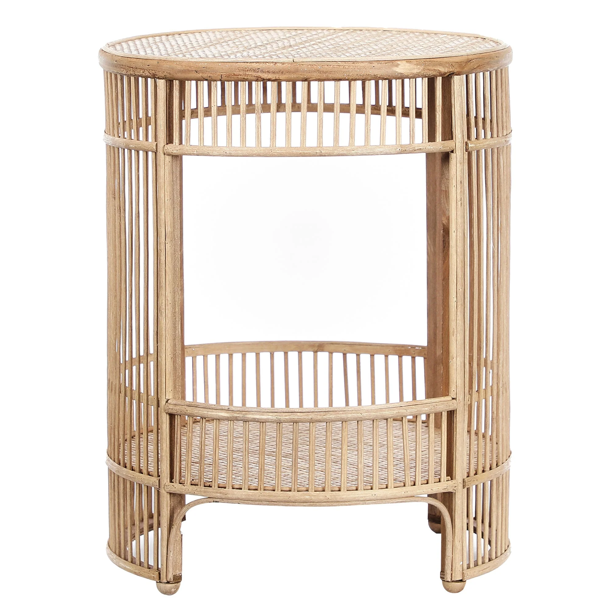 Harbour Bamboo Rattan Side Table - Image 10