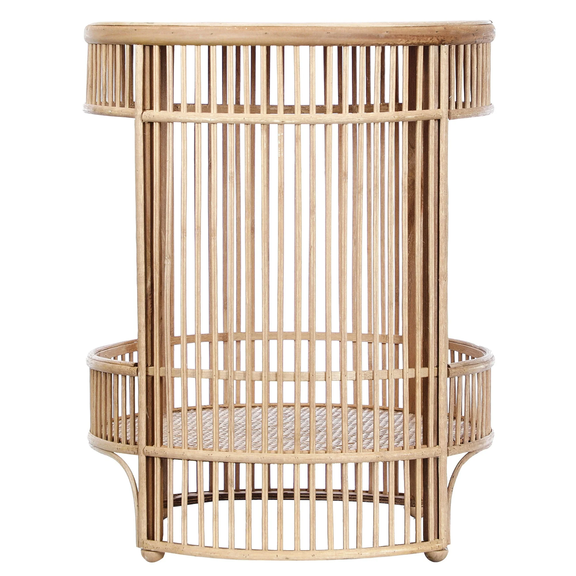 Harbour Bamboo Rattan Side Table - Image 9