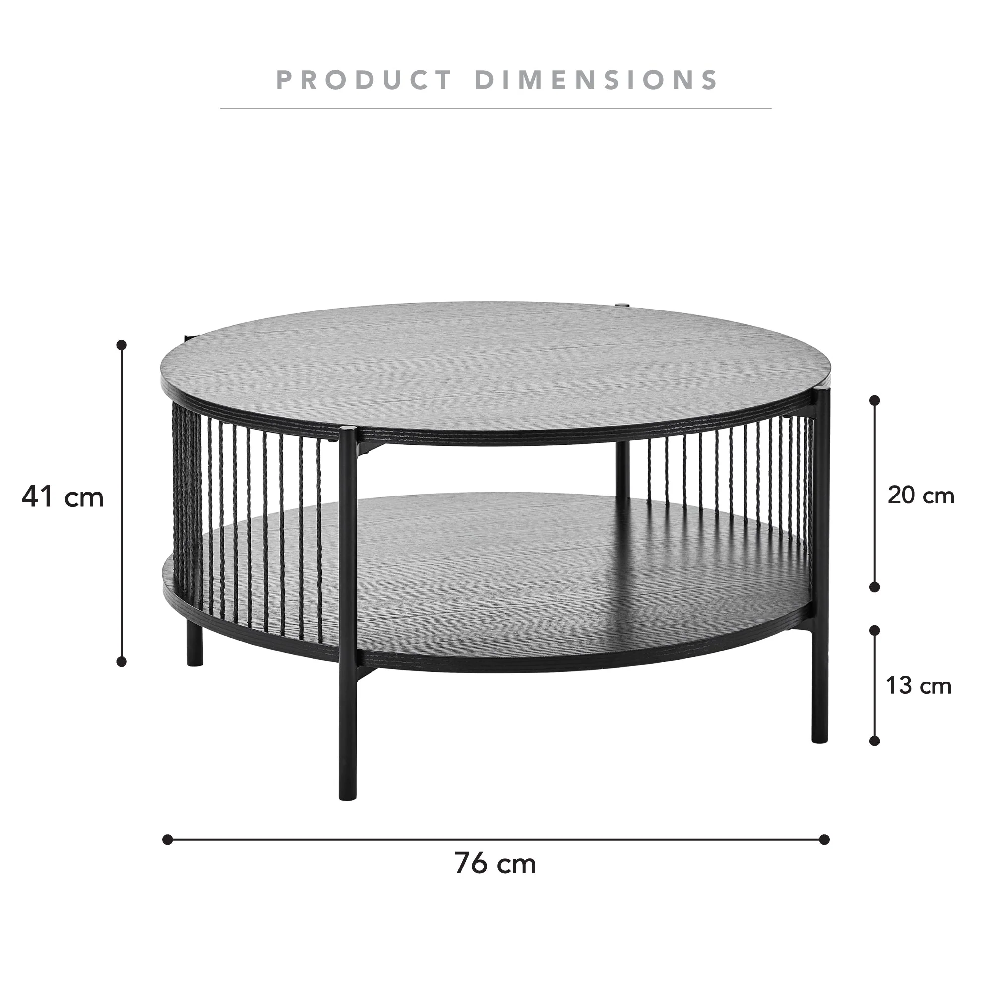 Harbour Coffee Table Black - Image 3