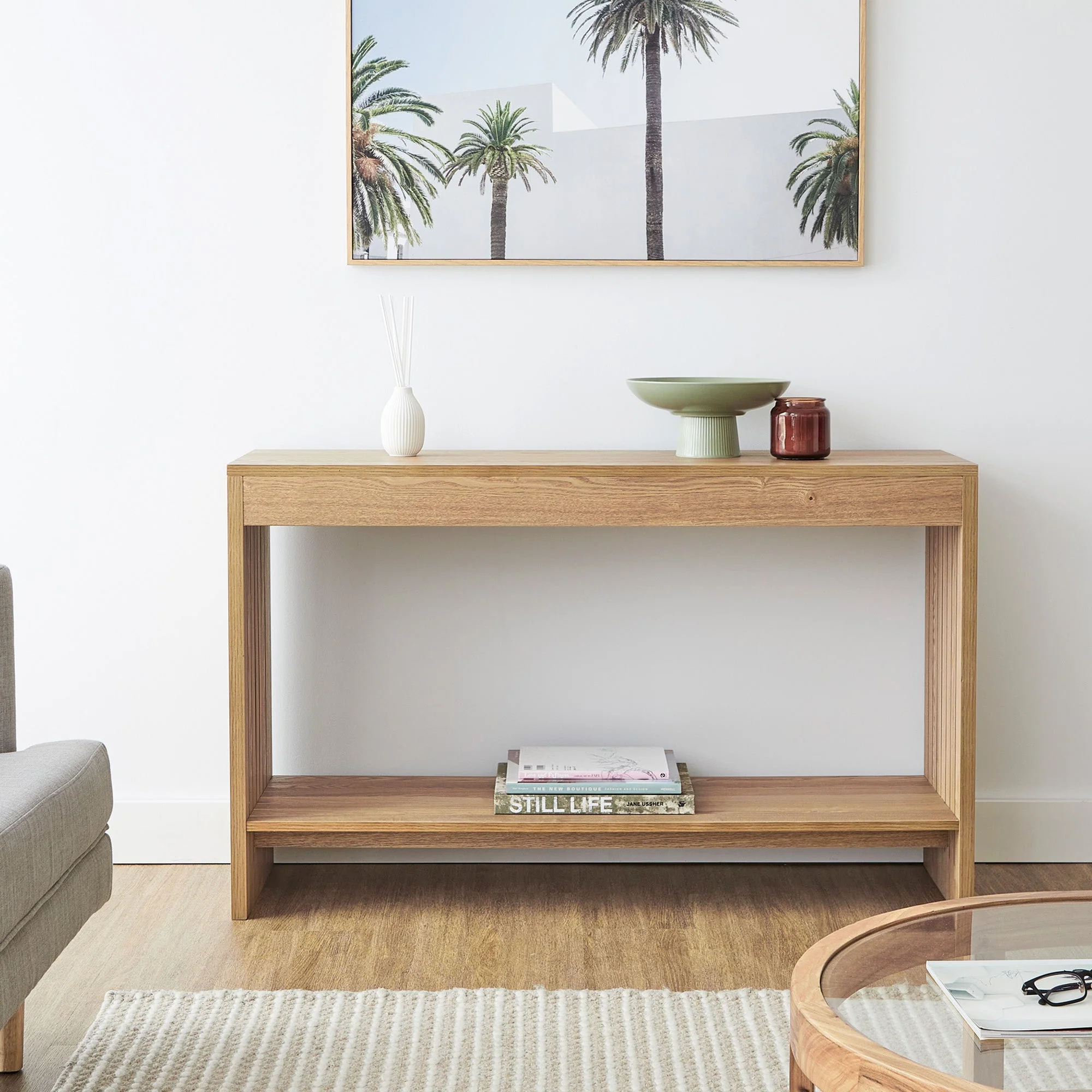Harper Console Table Natural (120cm) - Image 6