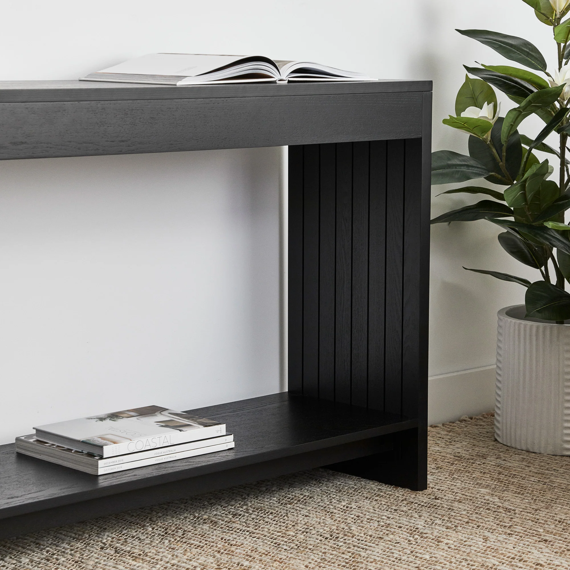Harper Console Table Black (120cm) - Image 4
