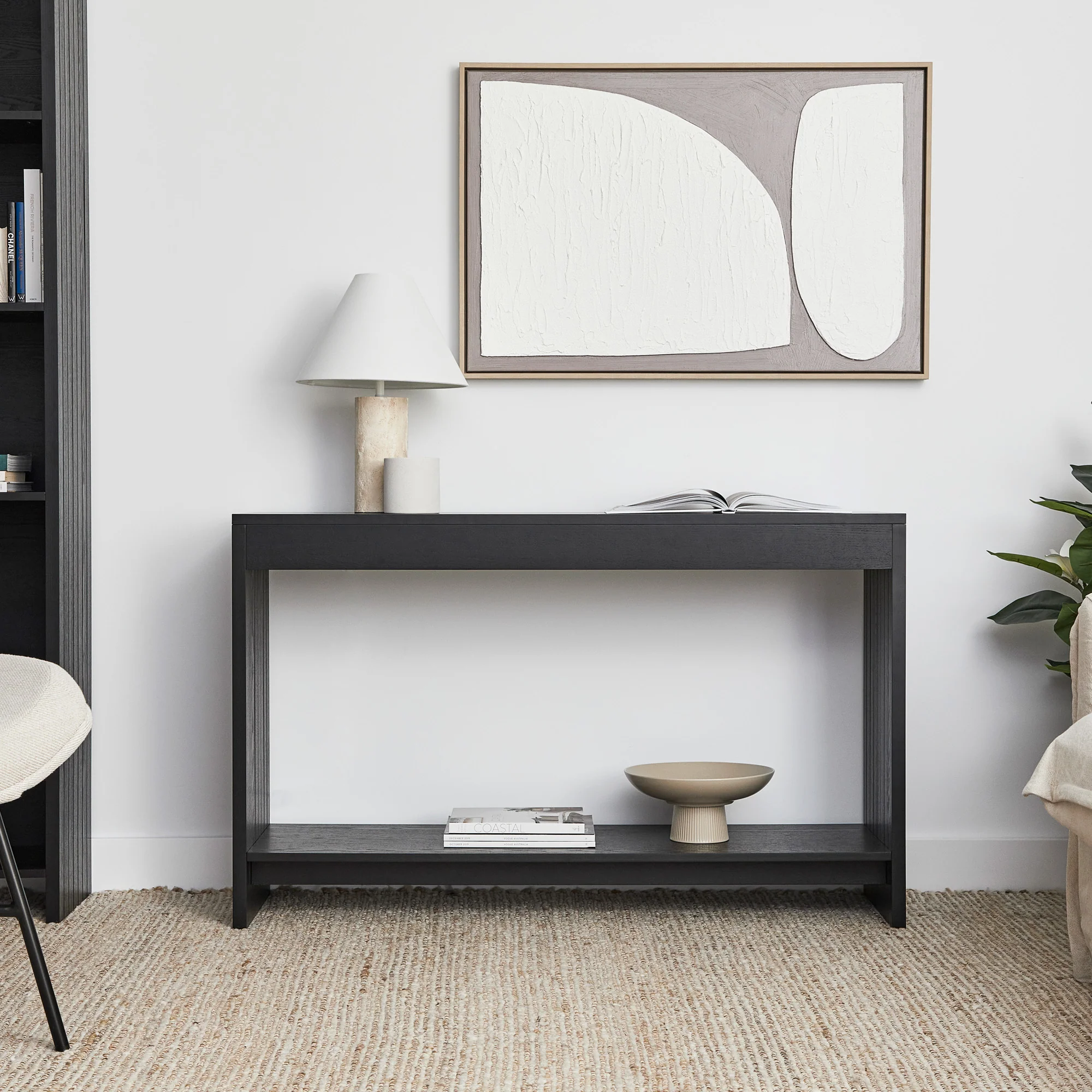 Harper Console Table Black (120cm) - Image 7