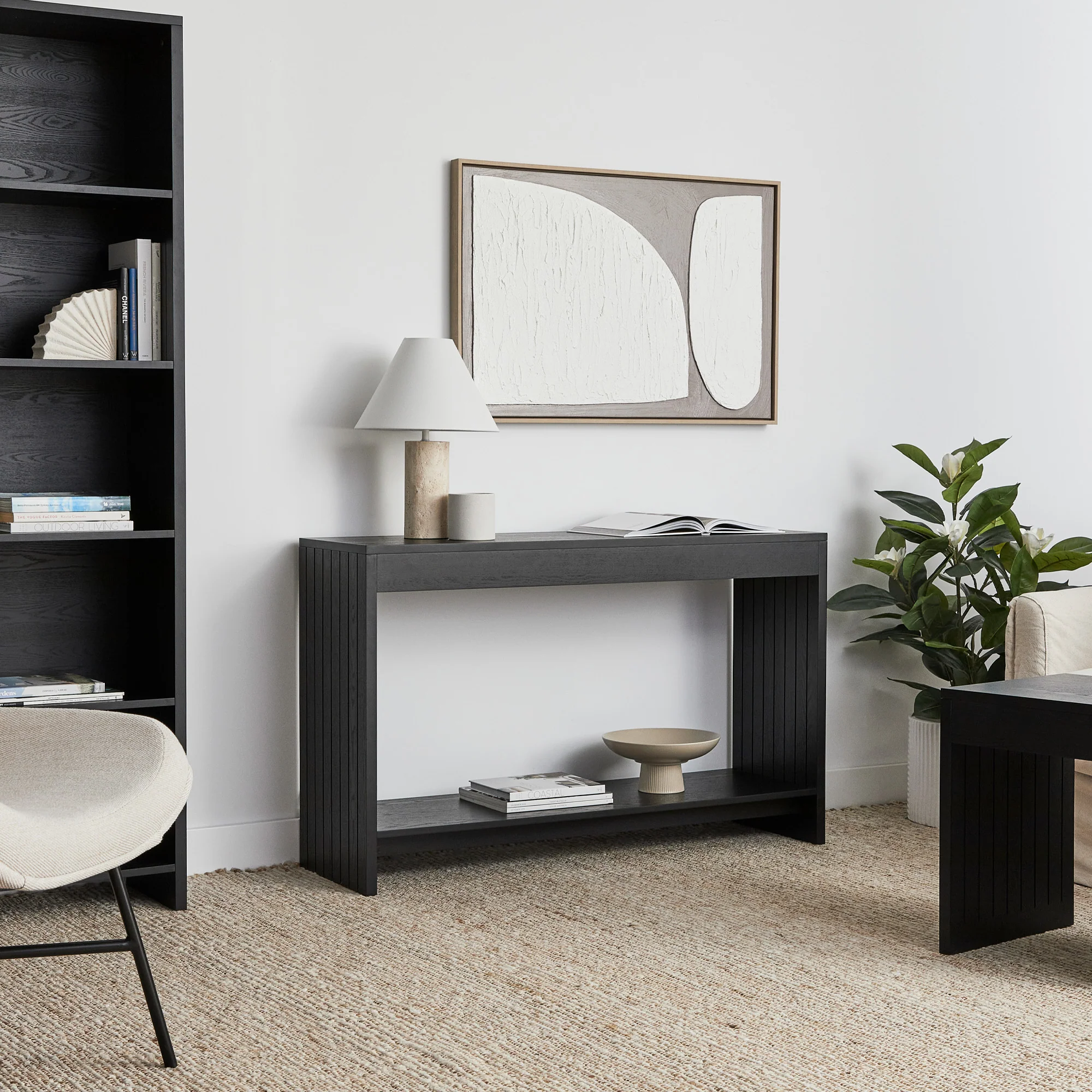 Harper Console Table Black (120cm) - Image 8