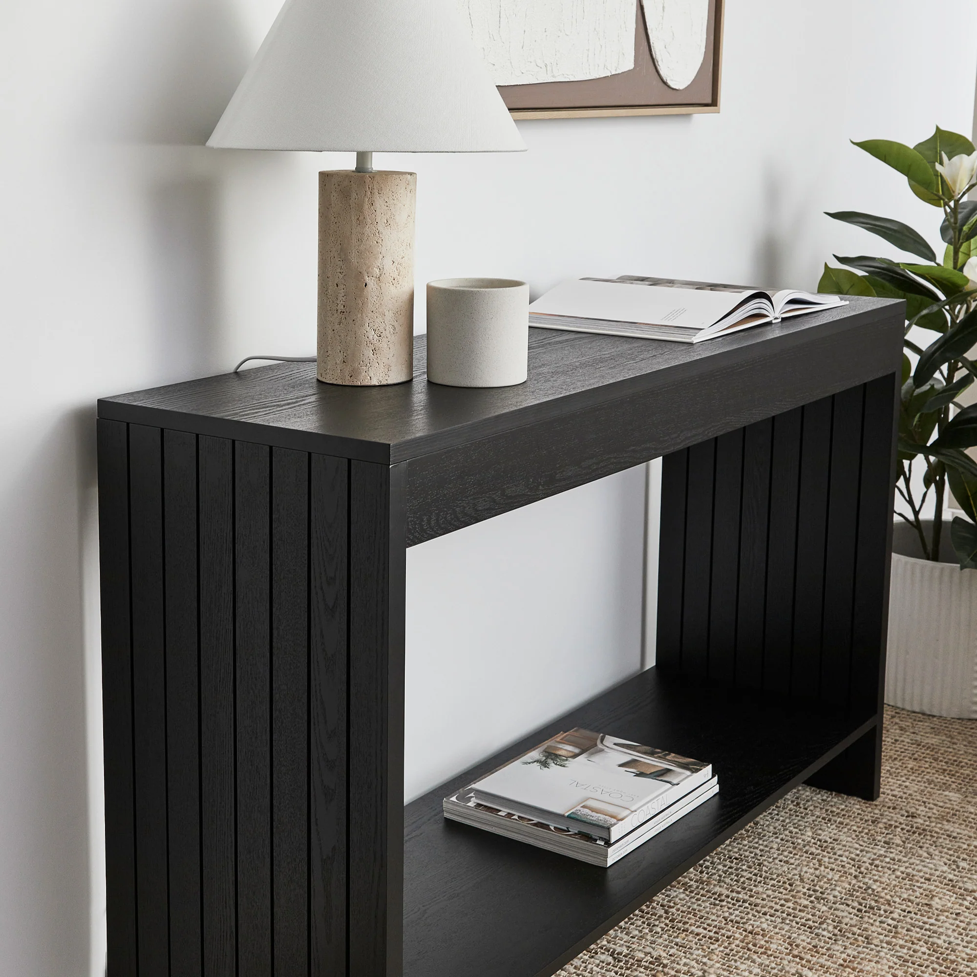 Harper Console Table Black (120cm) - Image 9