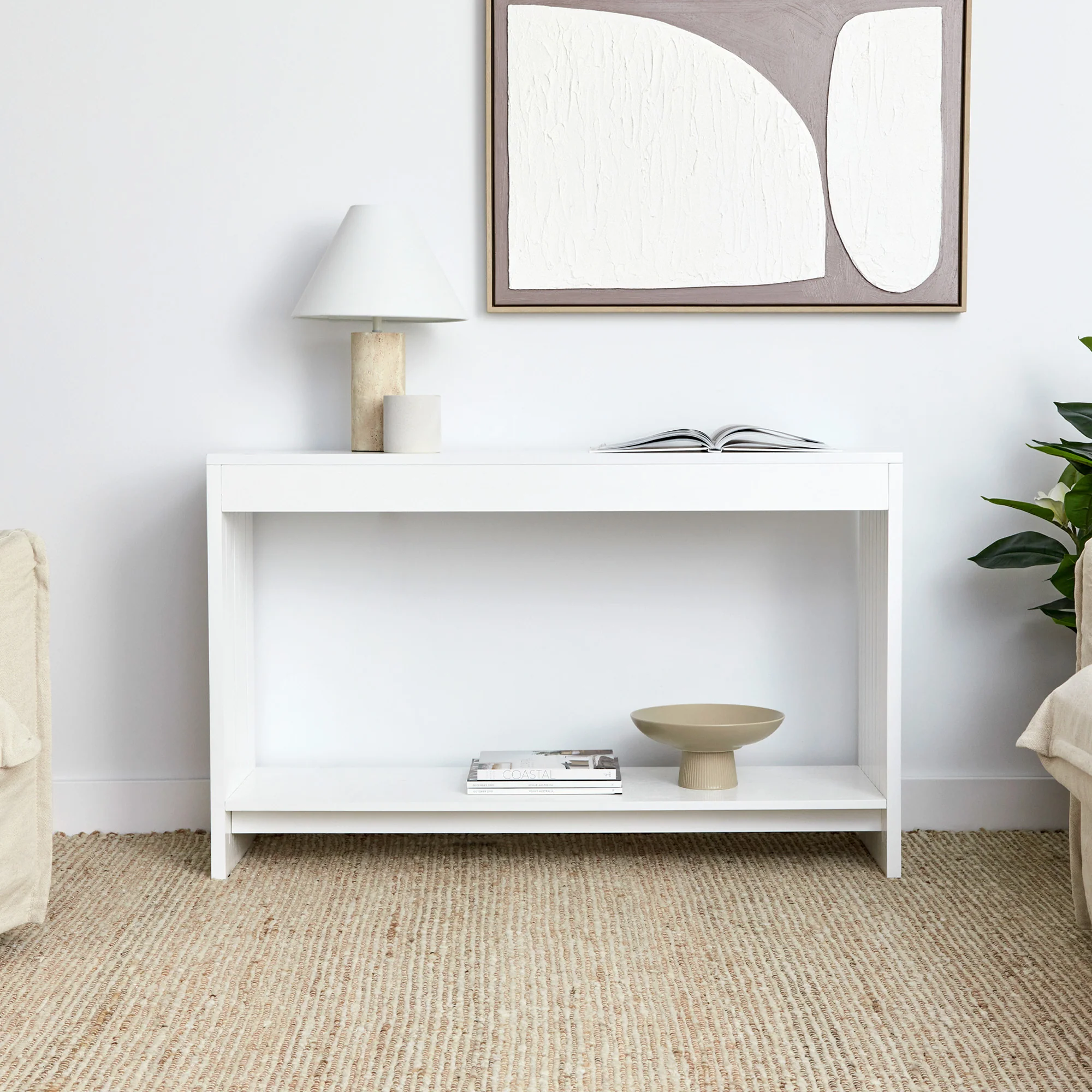 Harper Console Table White (120cm) - Image 7