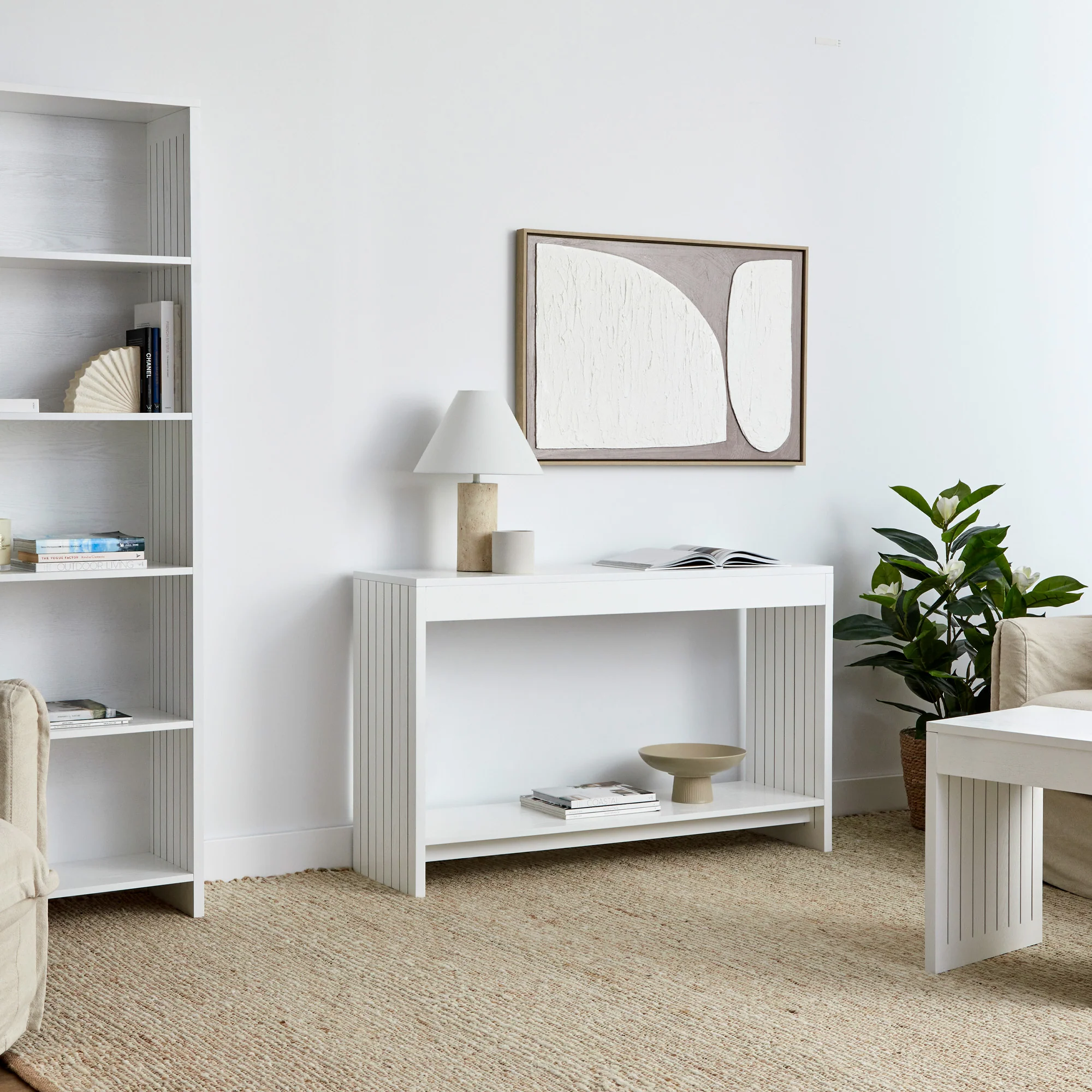Harper Console Table White (120cm) - Image 8