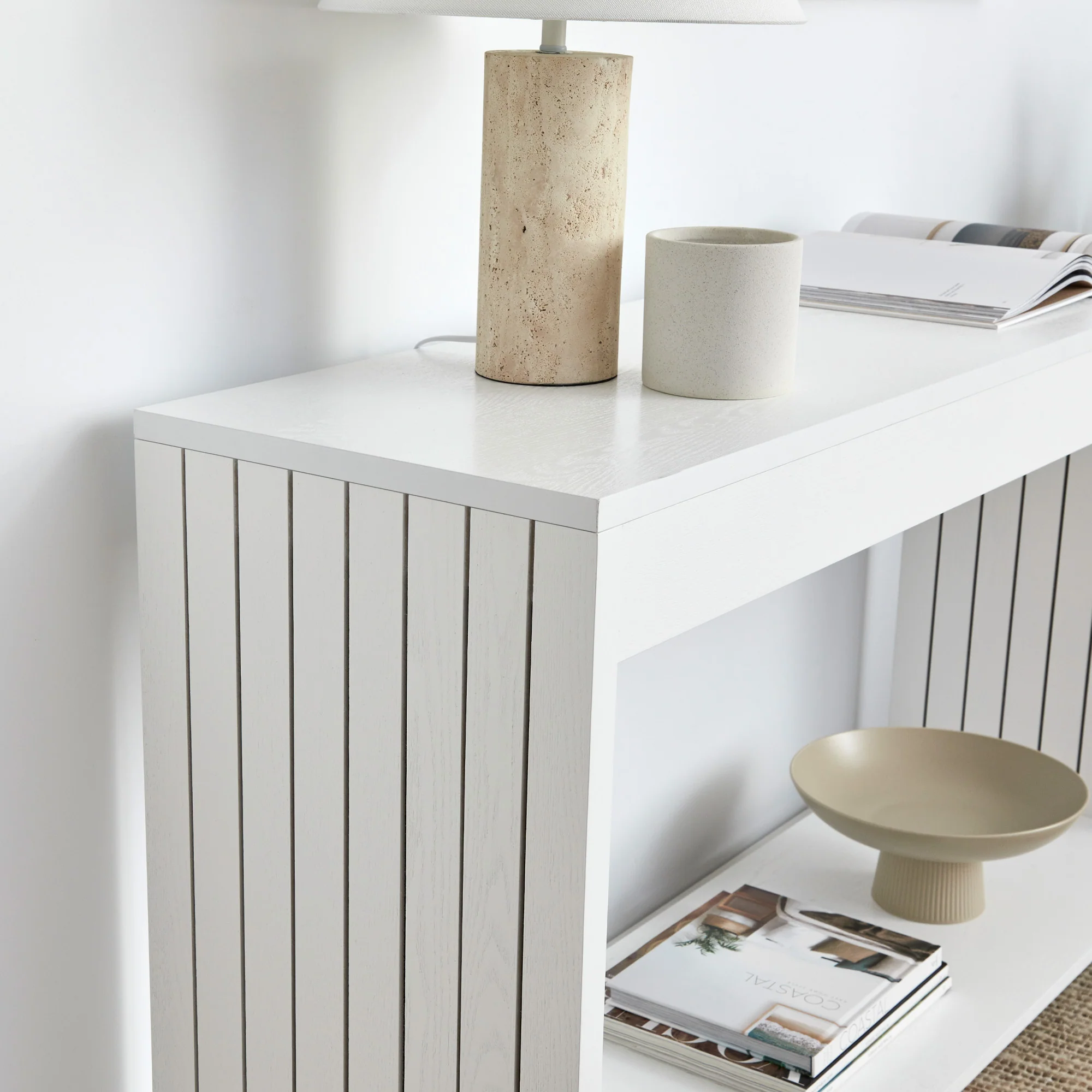 Harper Console Table White (120cm) - Image 9