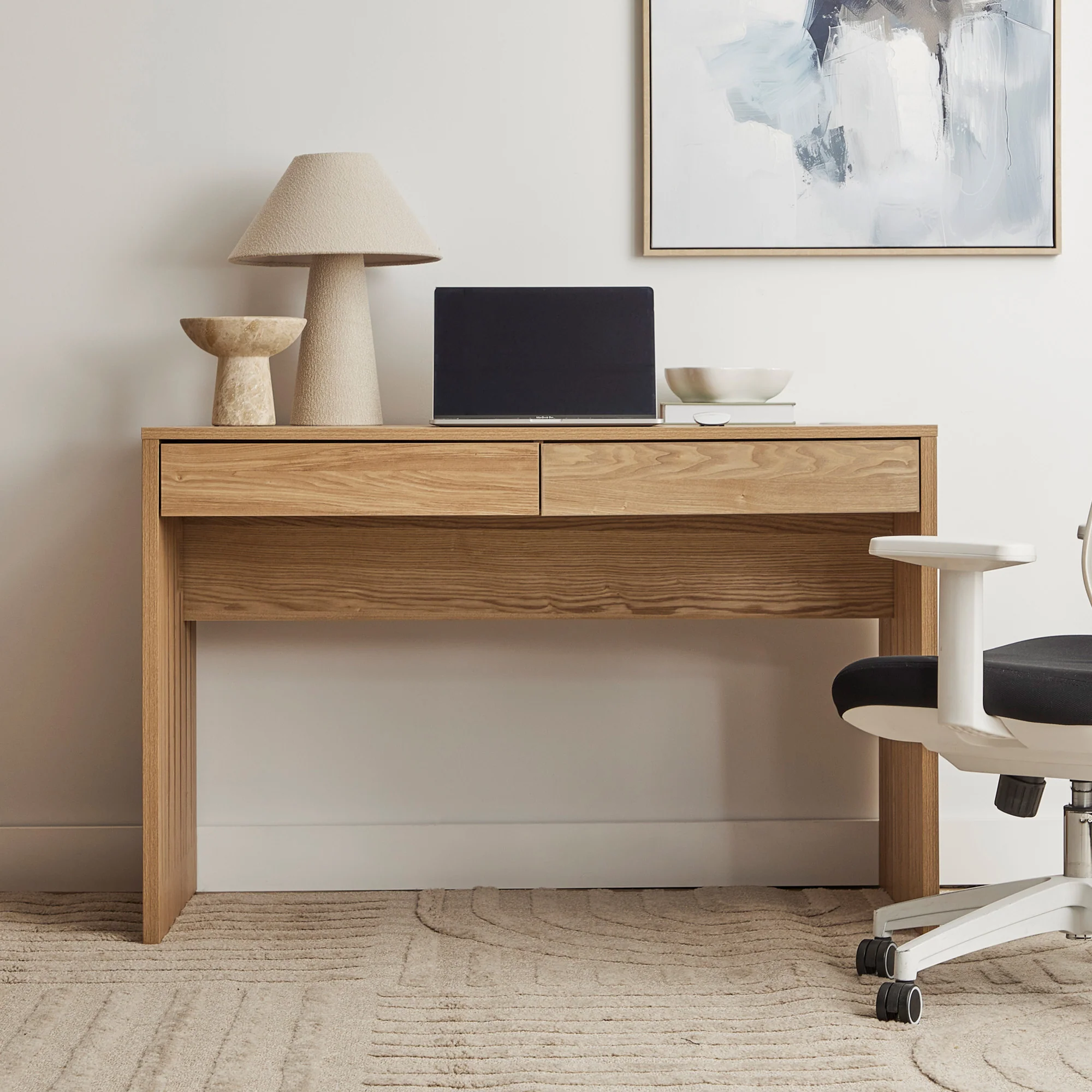 Harper 120cm Desk Oak - Image 5