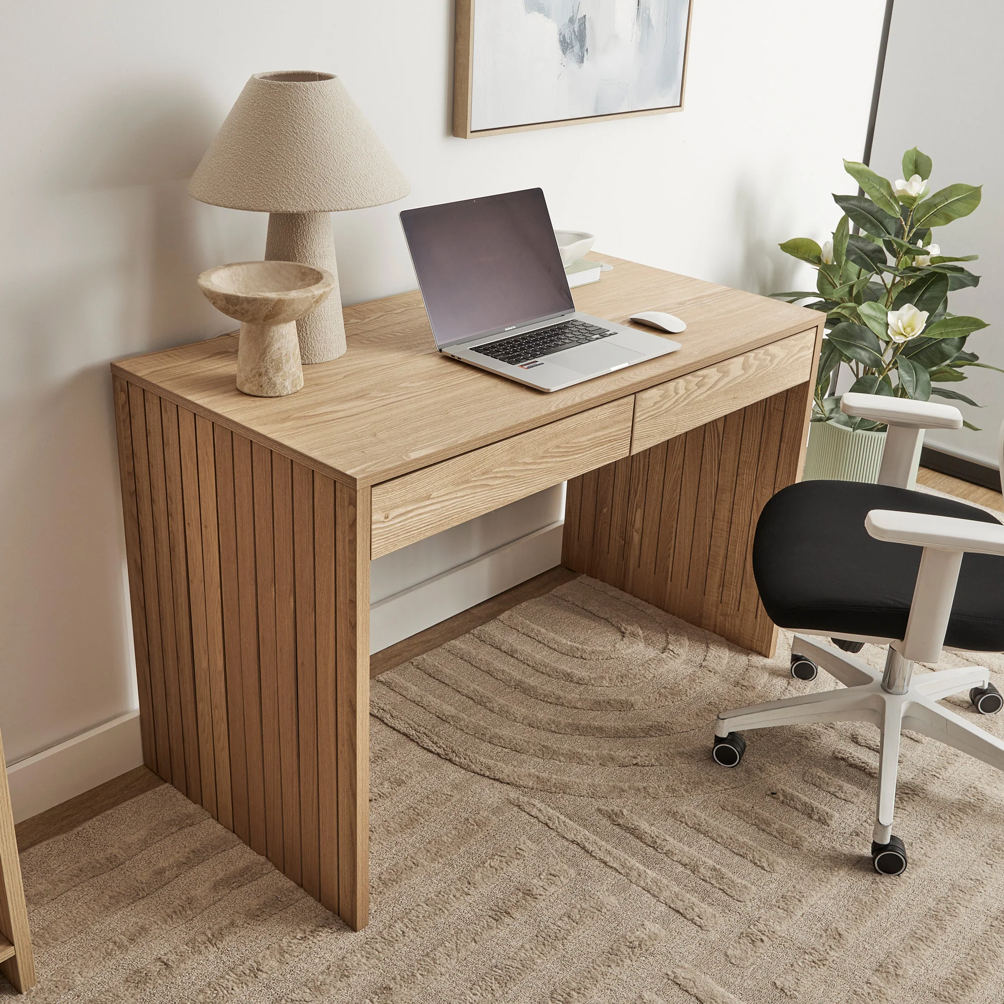 Harper 120cm Desk Oak - Image 6