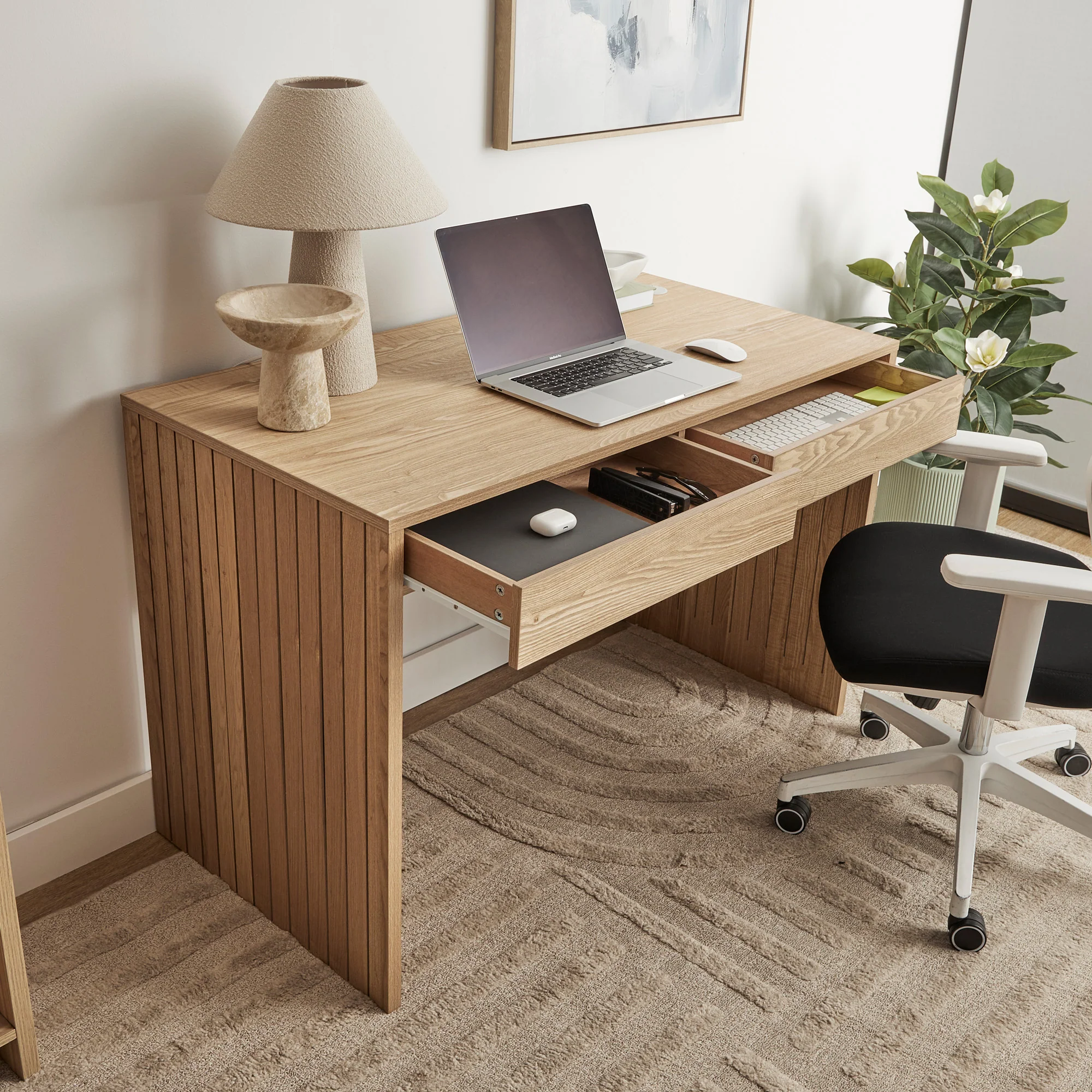 Harper 120cm Desk Oak - Image 7