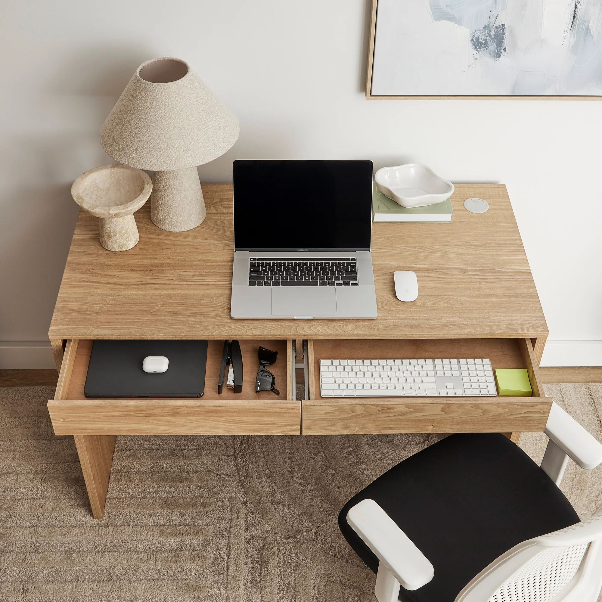 Harper 120cm Desk Oak - Image 9