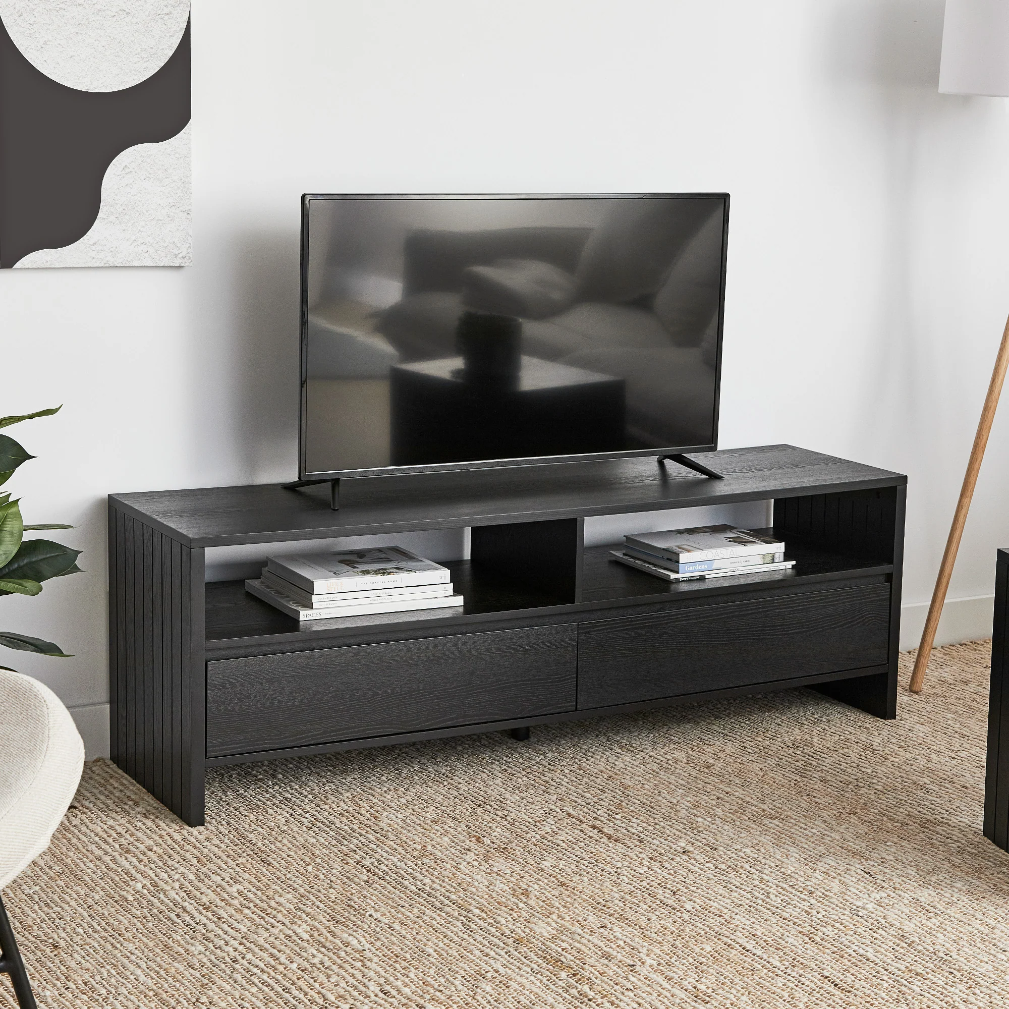 Harper Entertainment Unit Black (150cm)