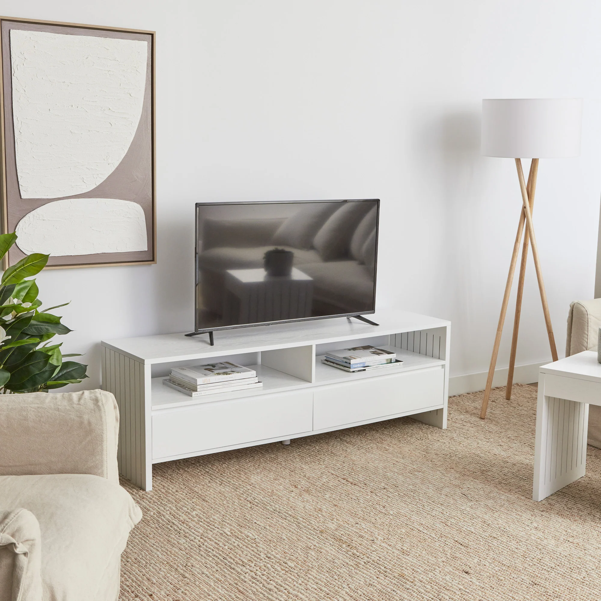 Harper Entertainment Unit White (150cm) - Image 10