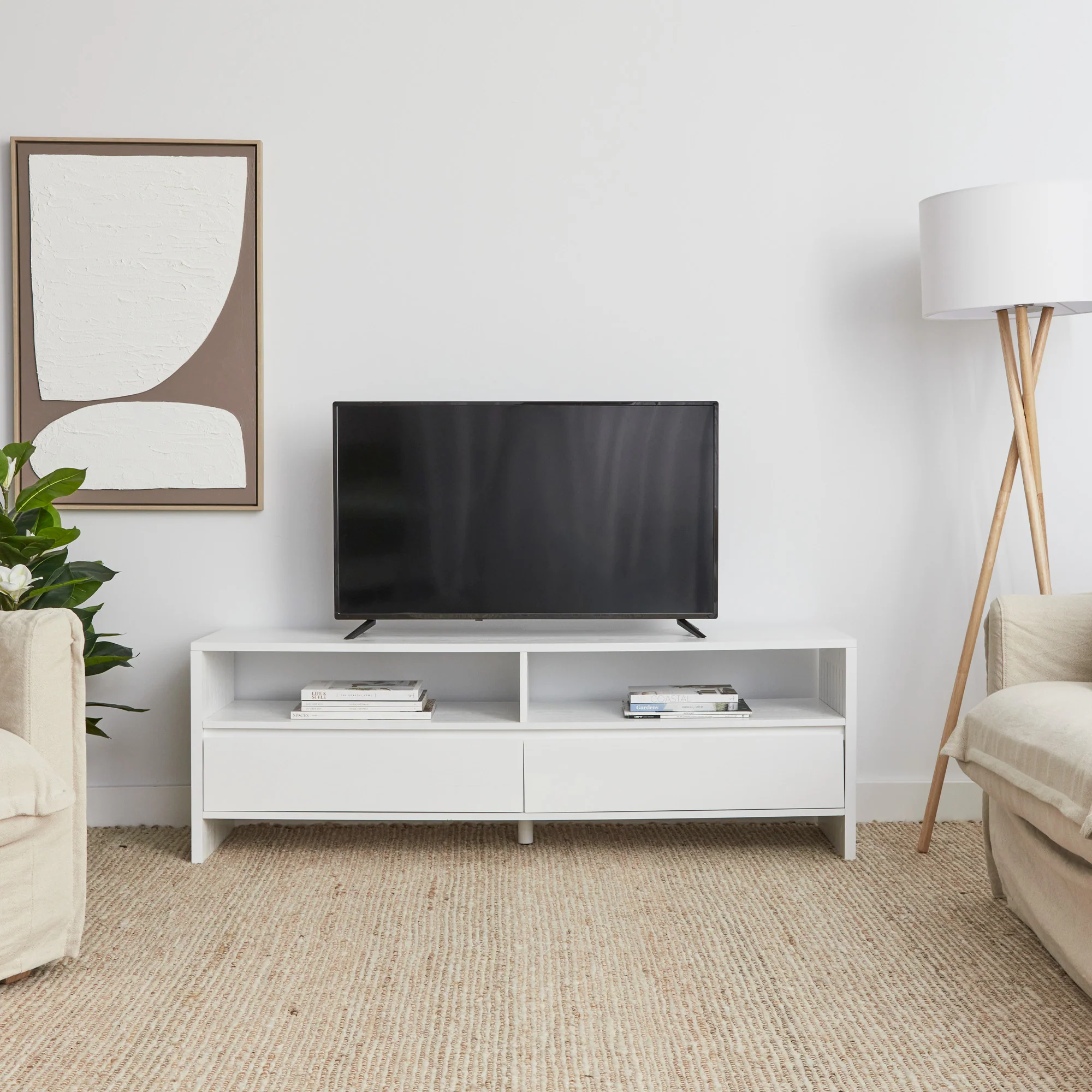 Harper Entertainment Unit White (150cm) - Image 4