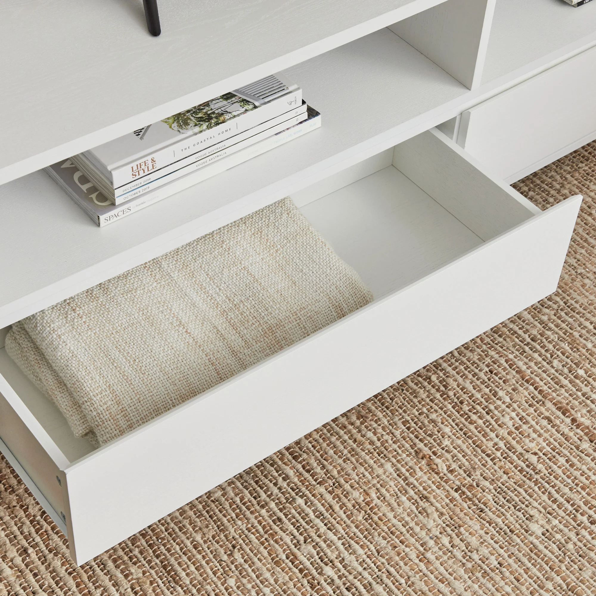 Harper Entertainment Unit White (150cm) - Image 5